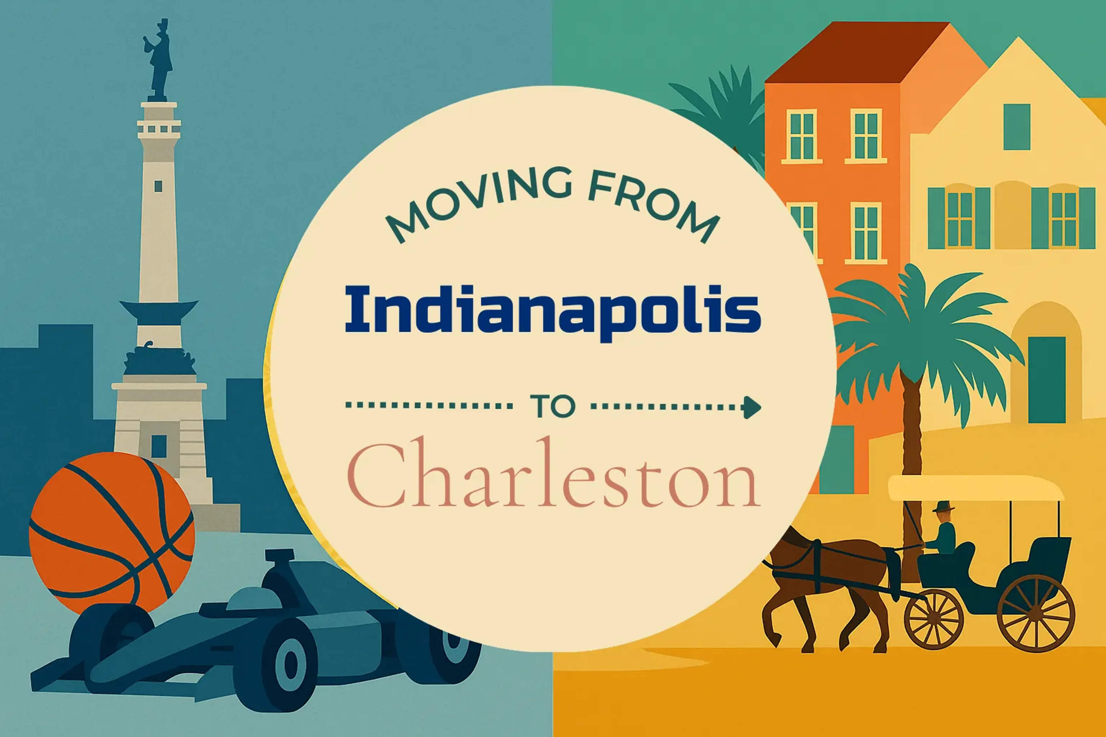 Side-by-side comparison of Indianapolis to Charleston moving companies