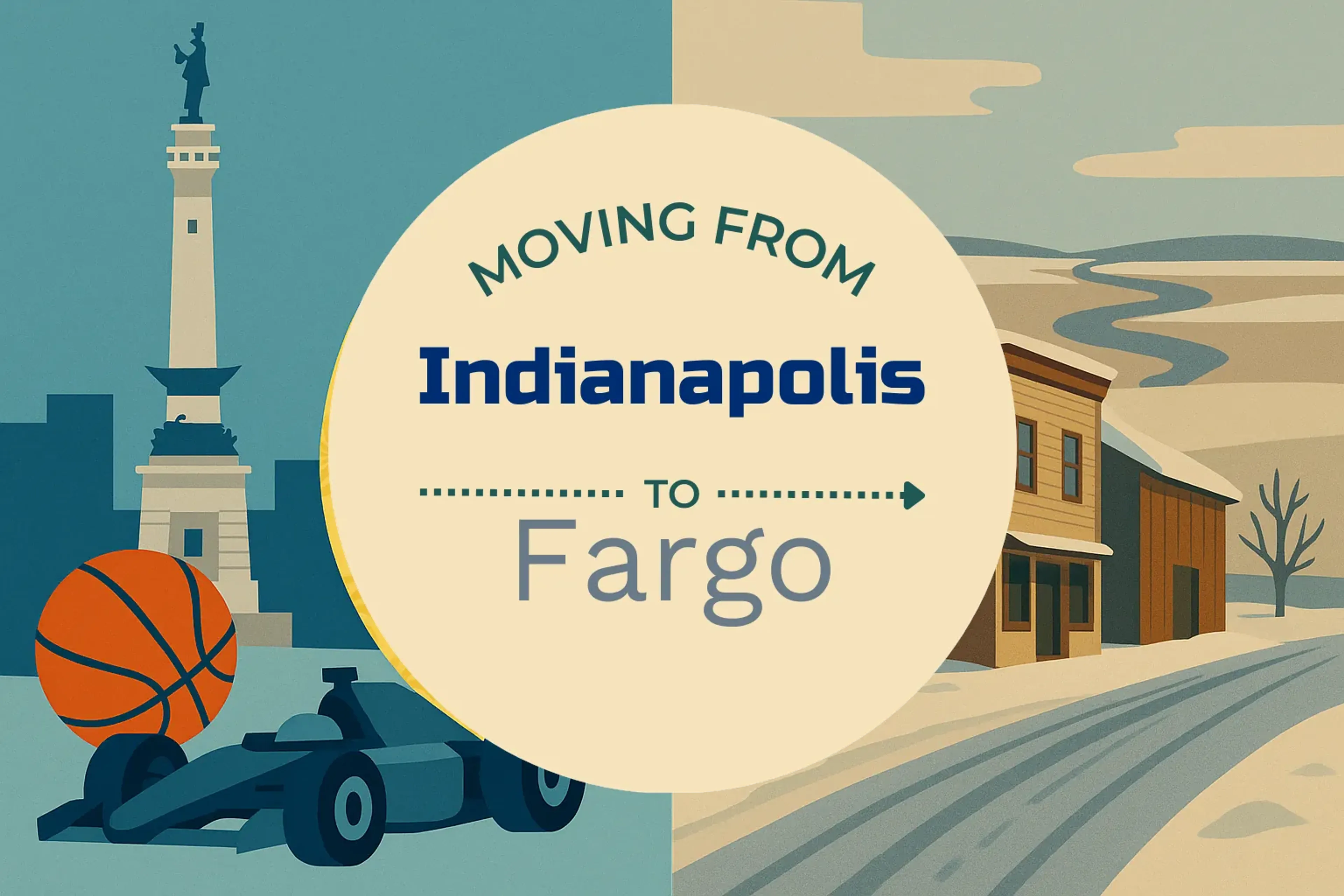 Side-by-side comparison of Indianapolis to Fargo moving companies