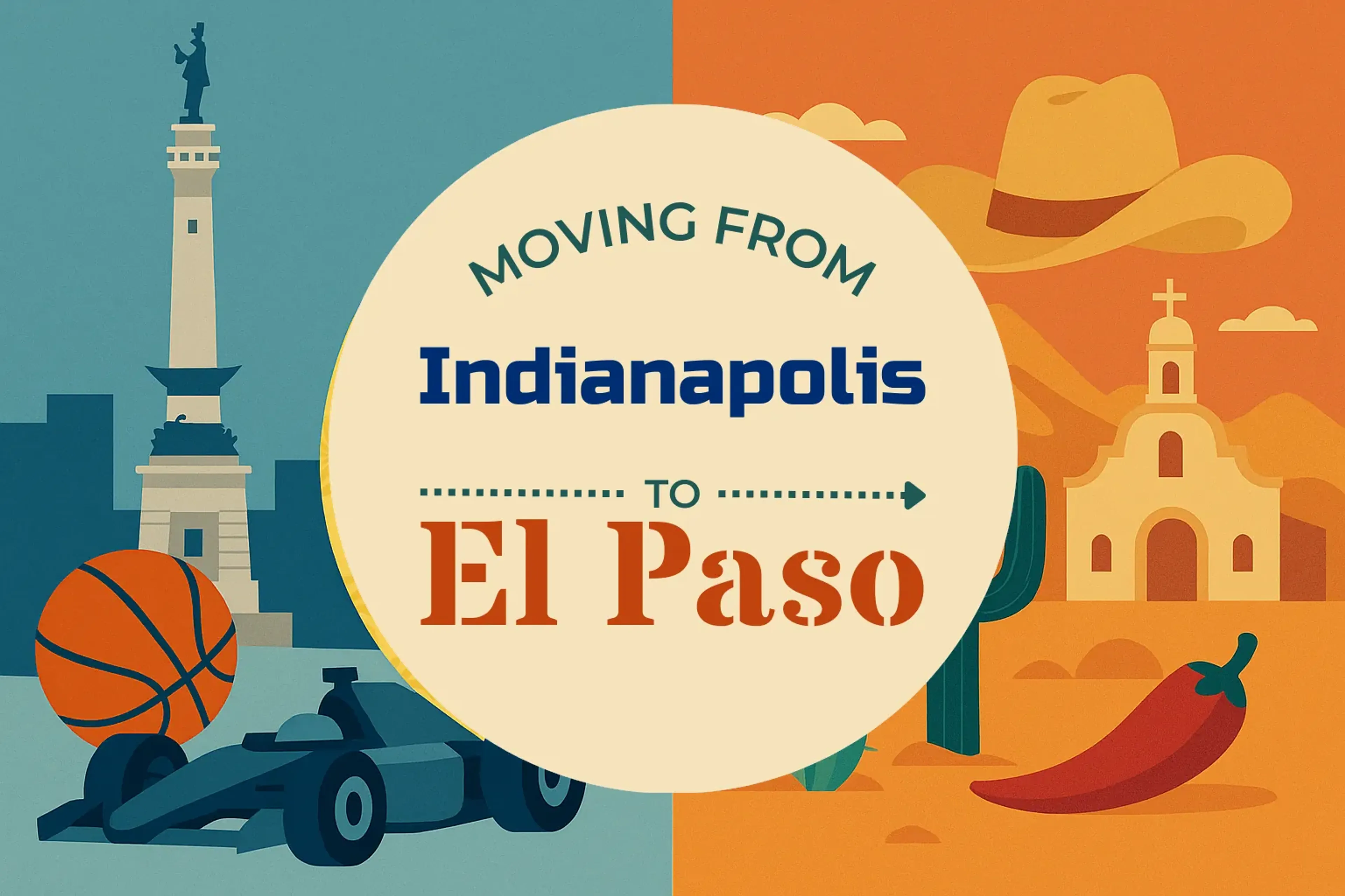Side-by-side comparison of Indianapolis to El Paso moving companies