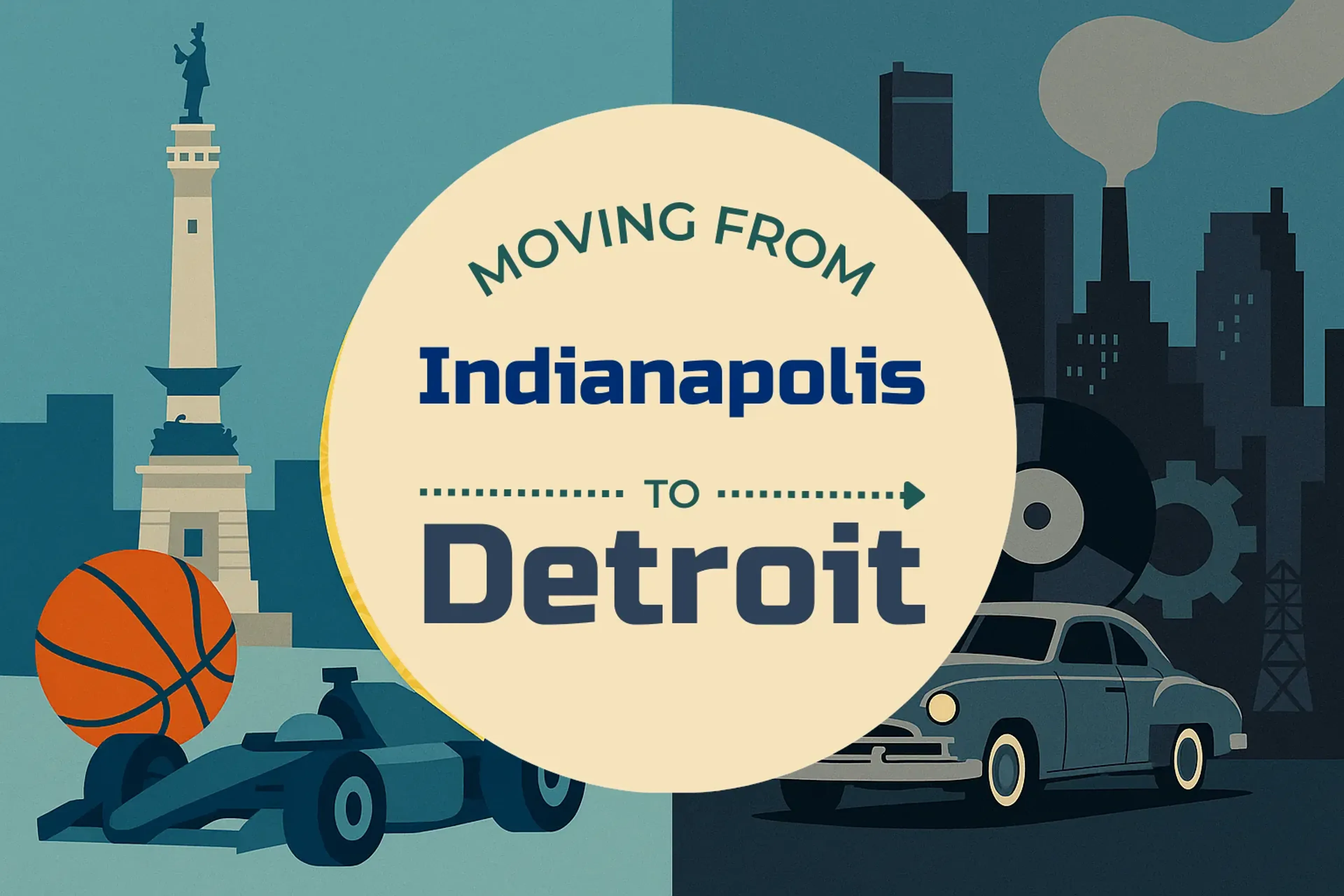 Side-by-side comparison of Indianapolis to Detroit moving companies