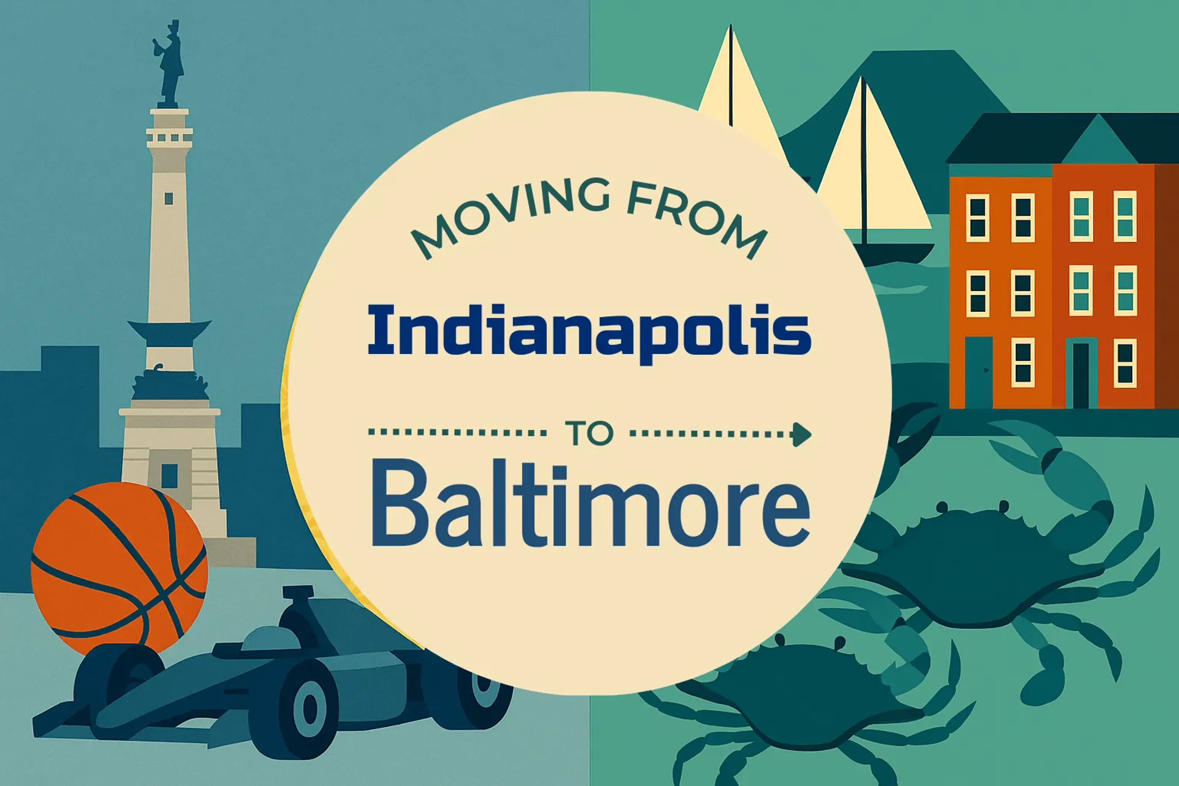Side-by-side comparison of Indianapolis to Baltimore moving companies