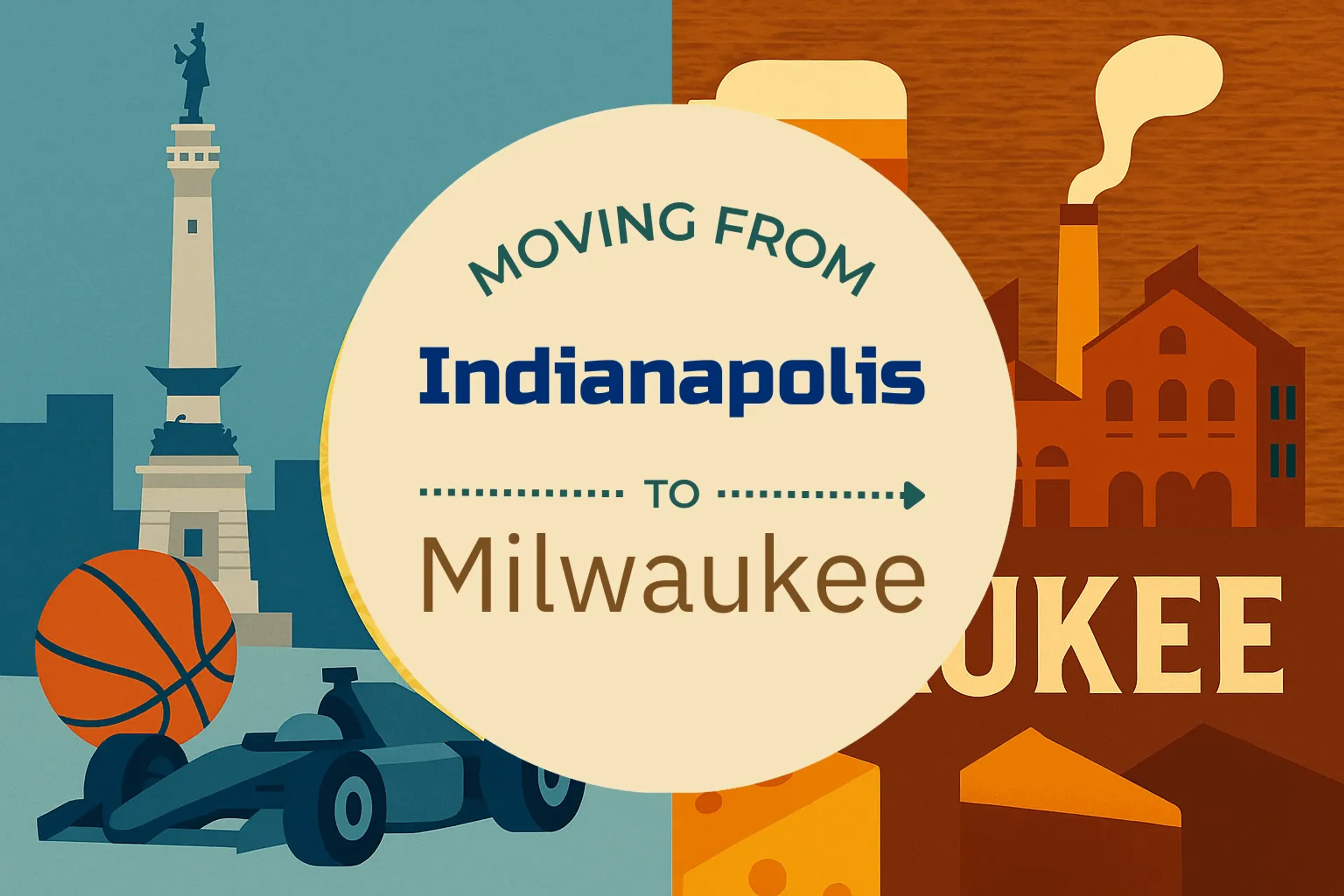 Side-by-side comparison of Indianapolis to Milwaukee moving companies