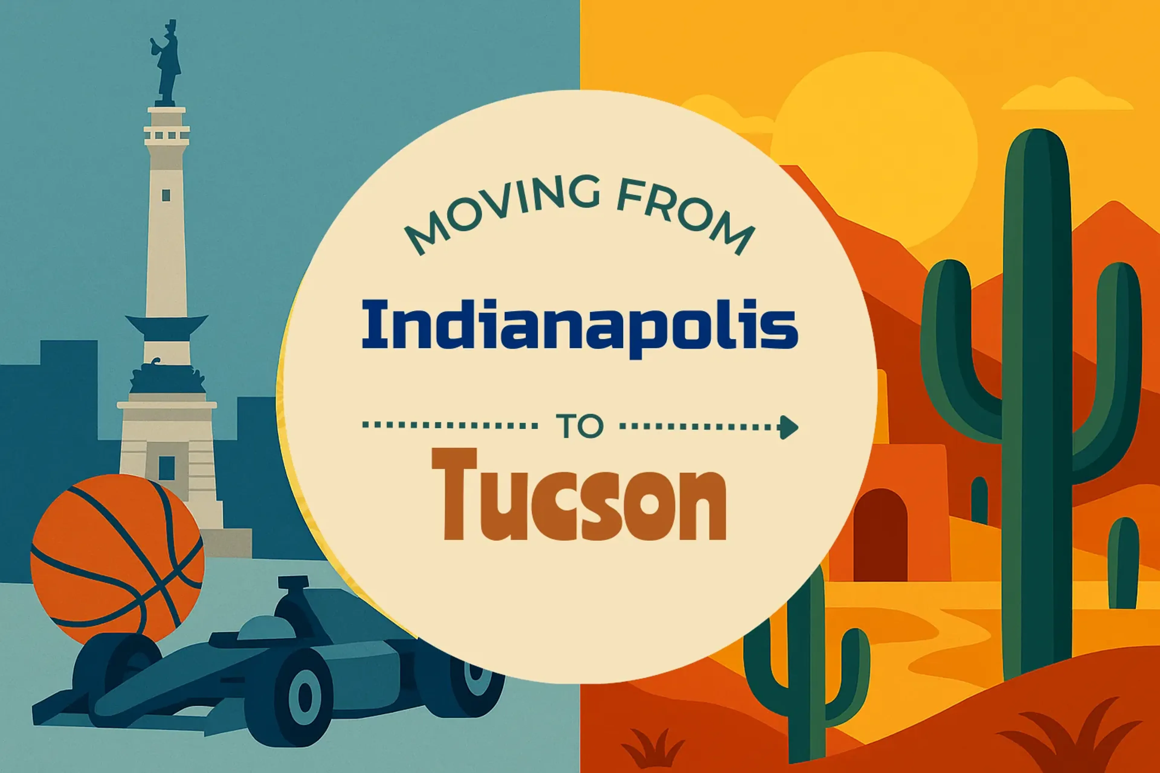 Side-by-side comparison of Indianapolis to Tucson moving companies