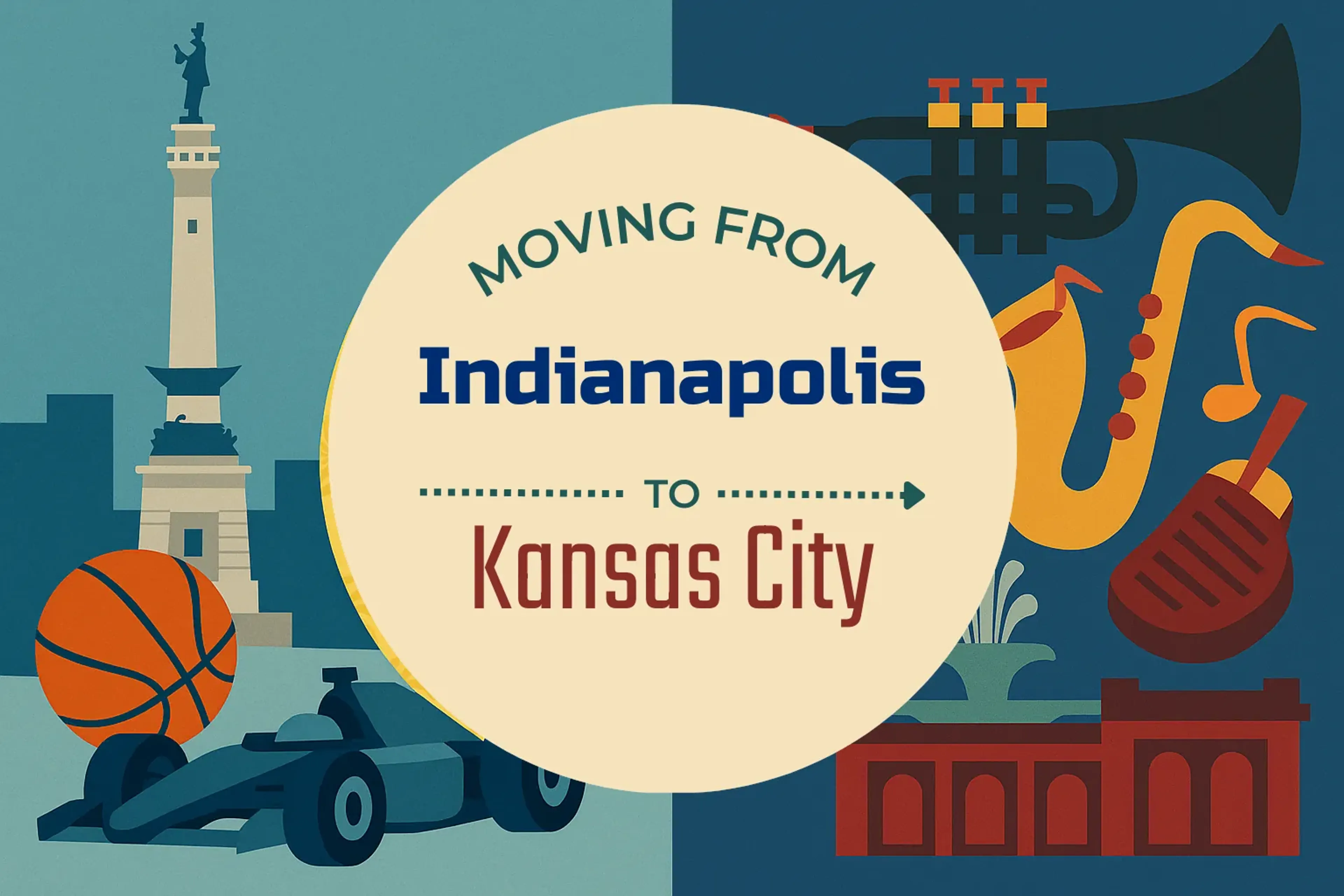 Side-by-side comparison of Indianapolis to Kansas City moving companies