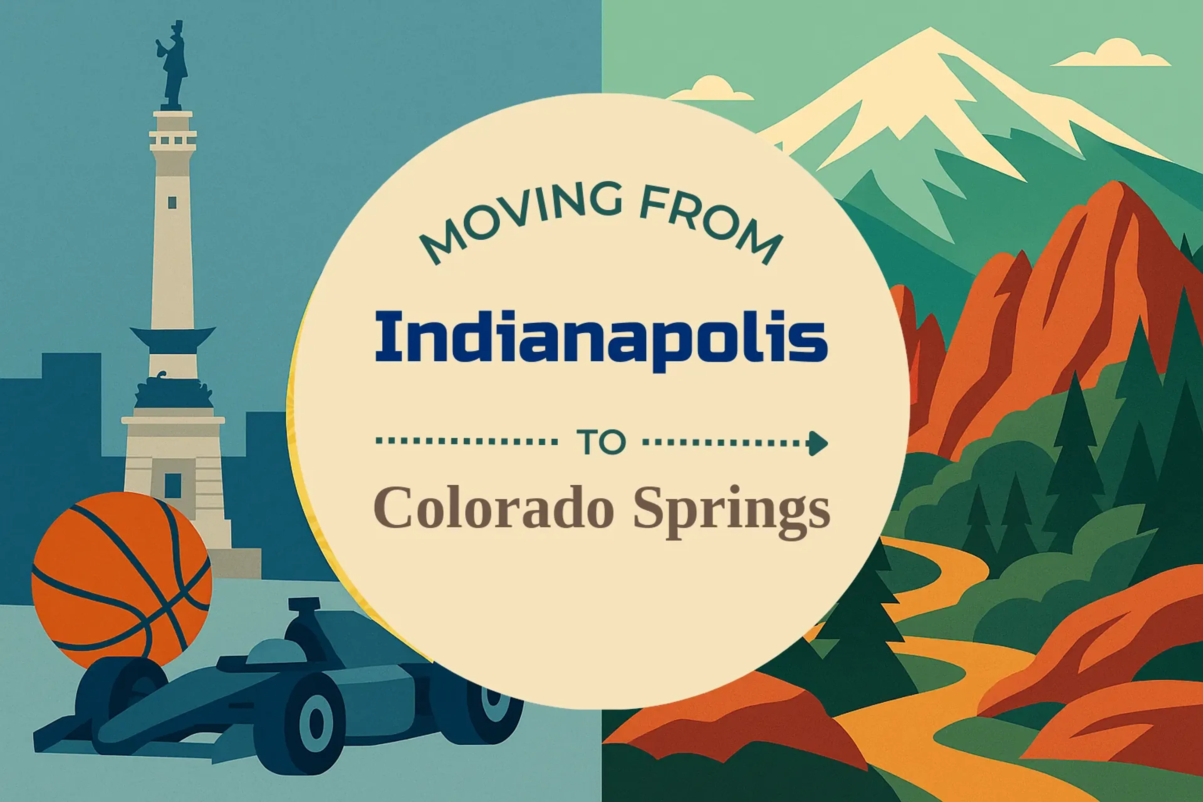 Side-by-side comparison of Indianapolis to Colorado Springs moving companies