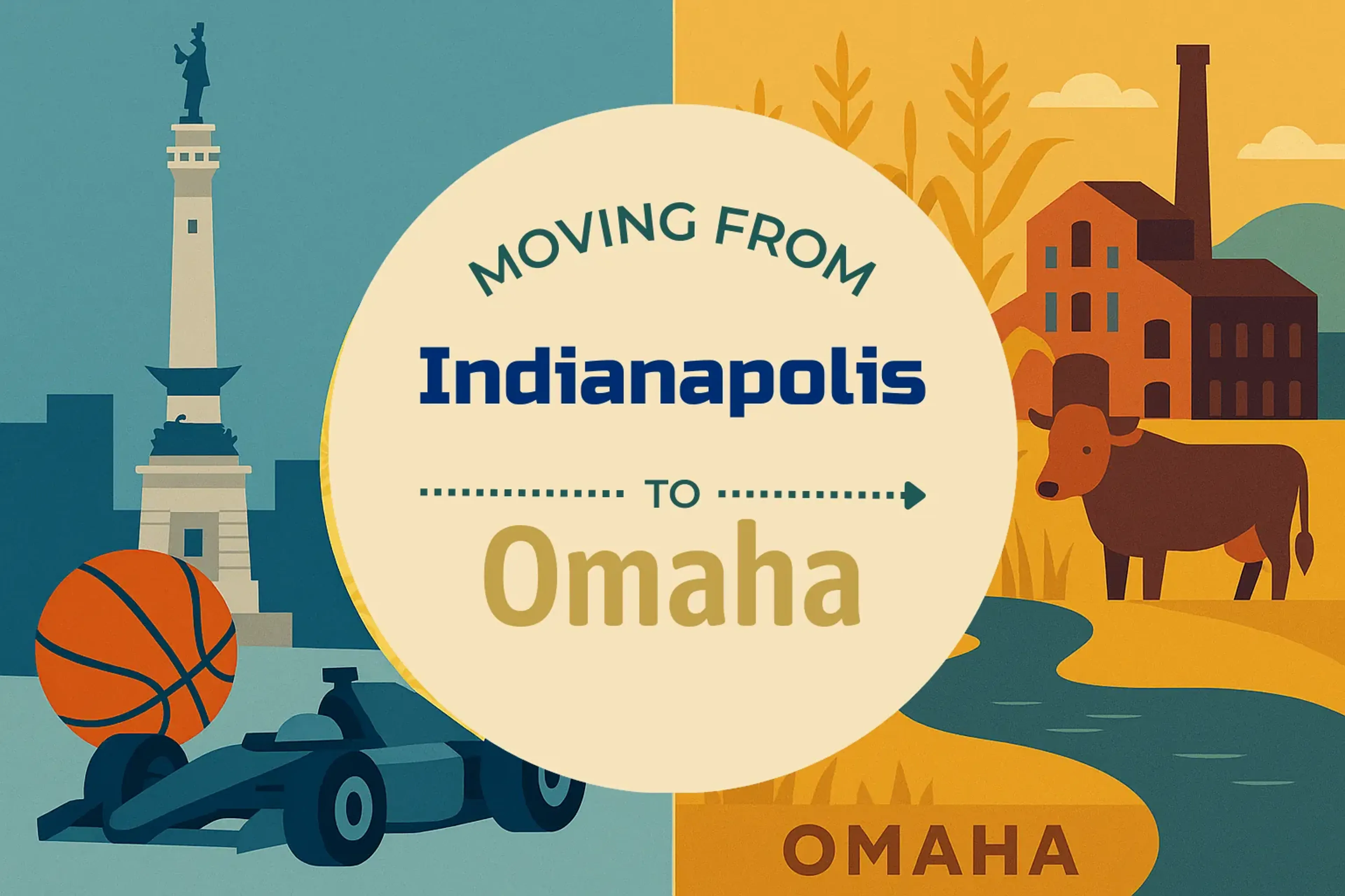 Side-by-side comparison of Indianapolis to Omaha moving companies