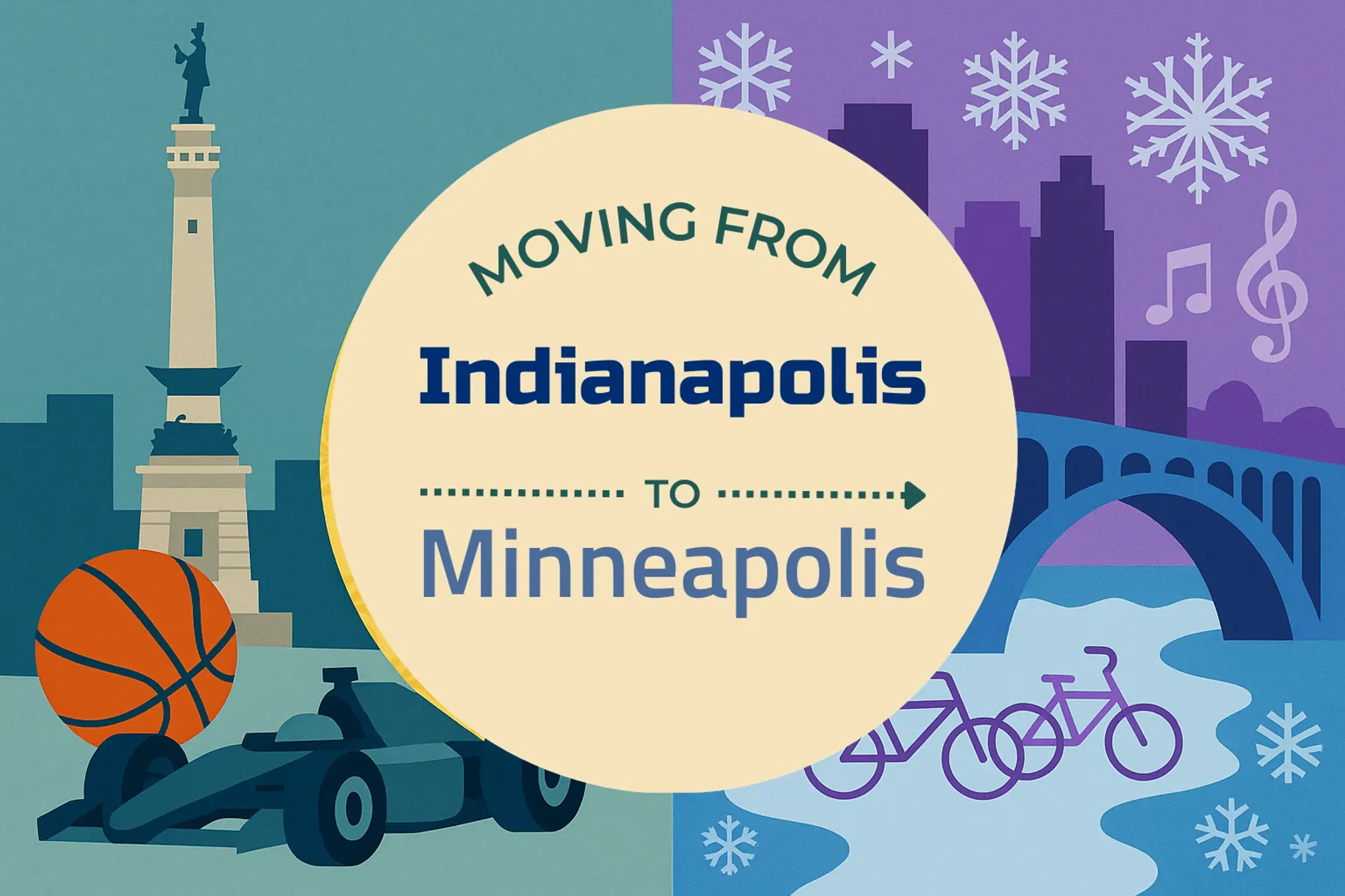 Side-by-side comparison of Indianapolis to Minneapolis moving companies