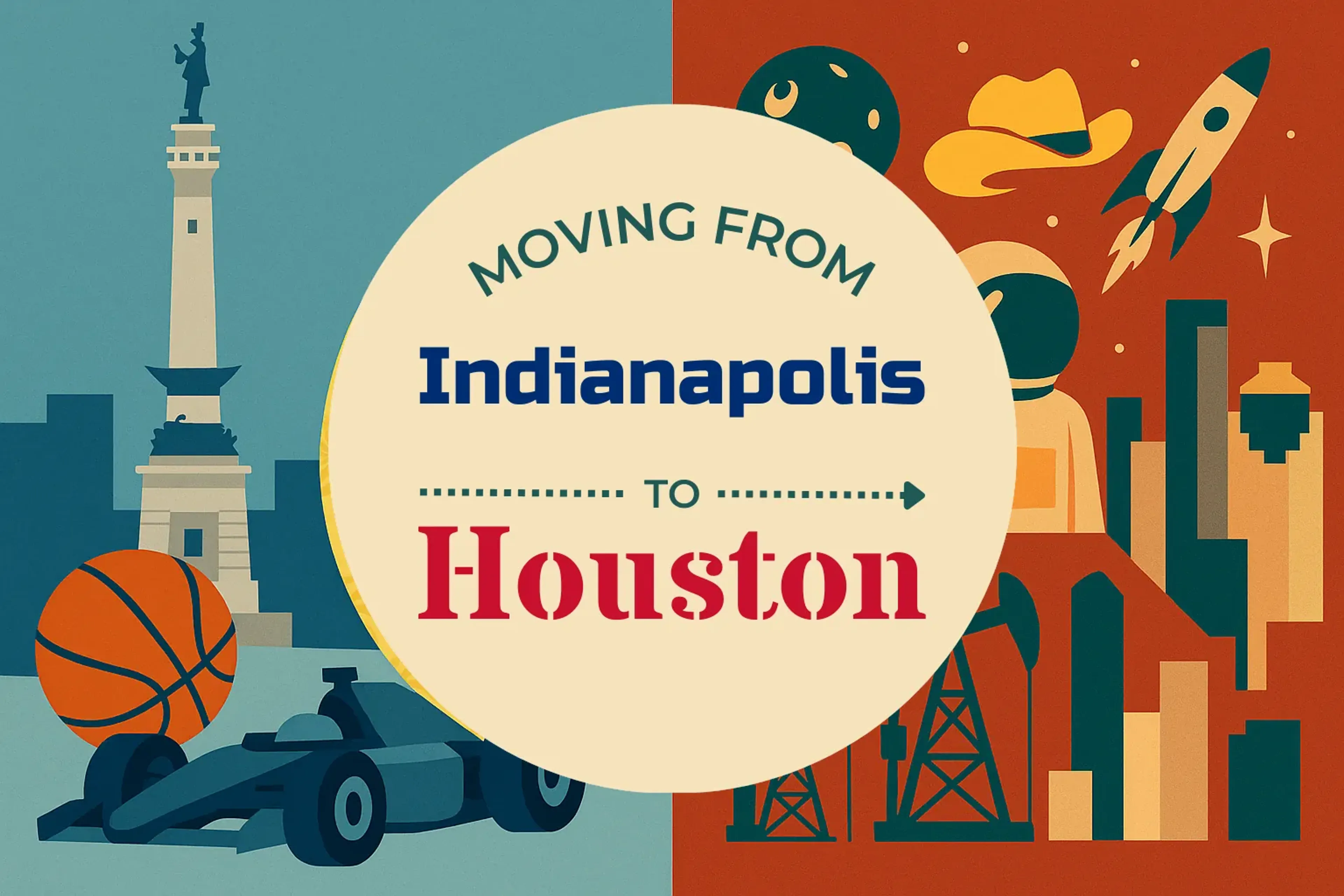 Side-by-side comparison of Indianapolis to Houston moving companies