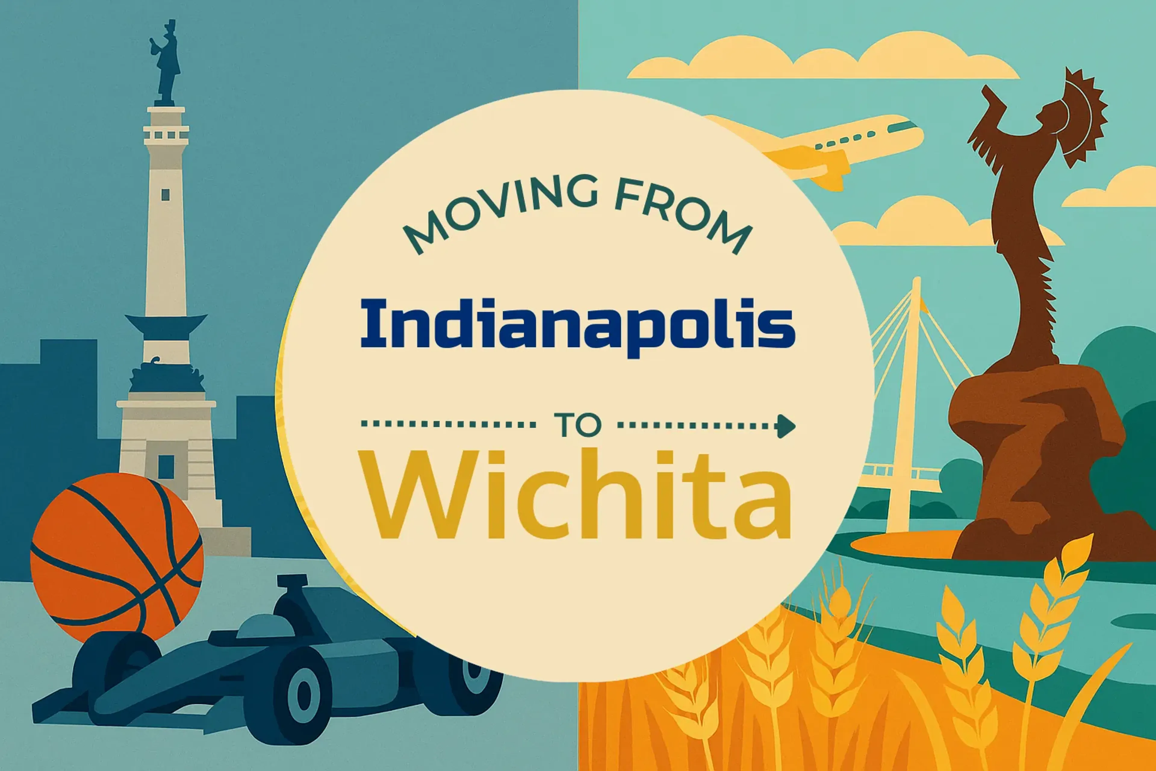Side-by-side comparison of Indianapolis to Wichita moving companies