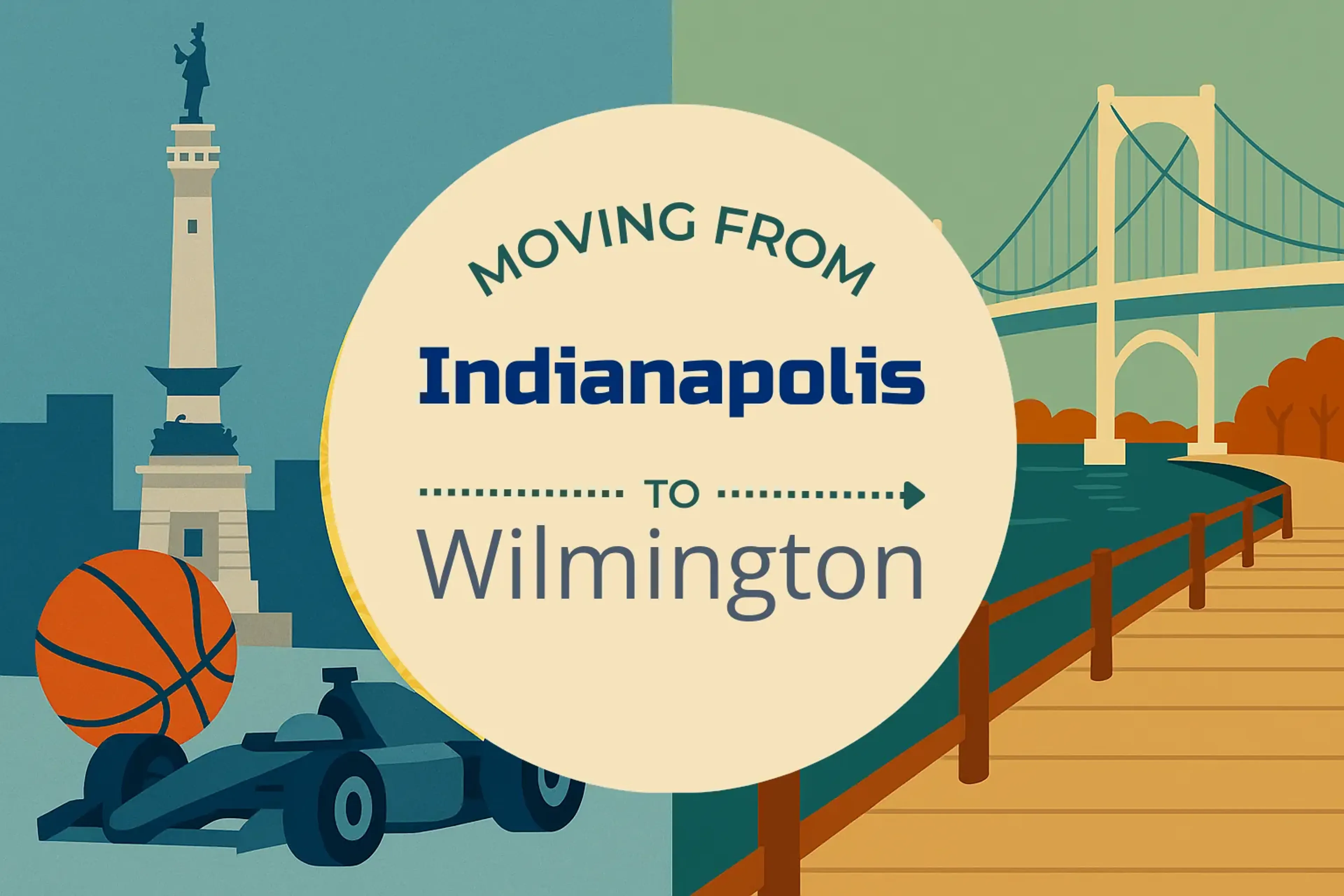 Side-by-side comparison of Indianapolis to Wilmington moving companies