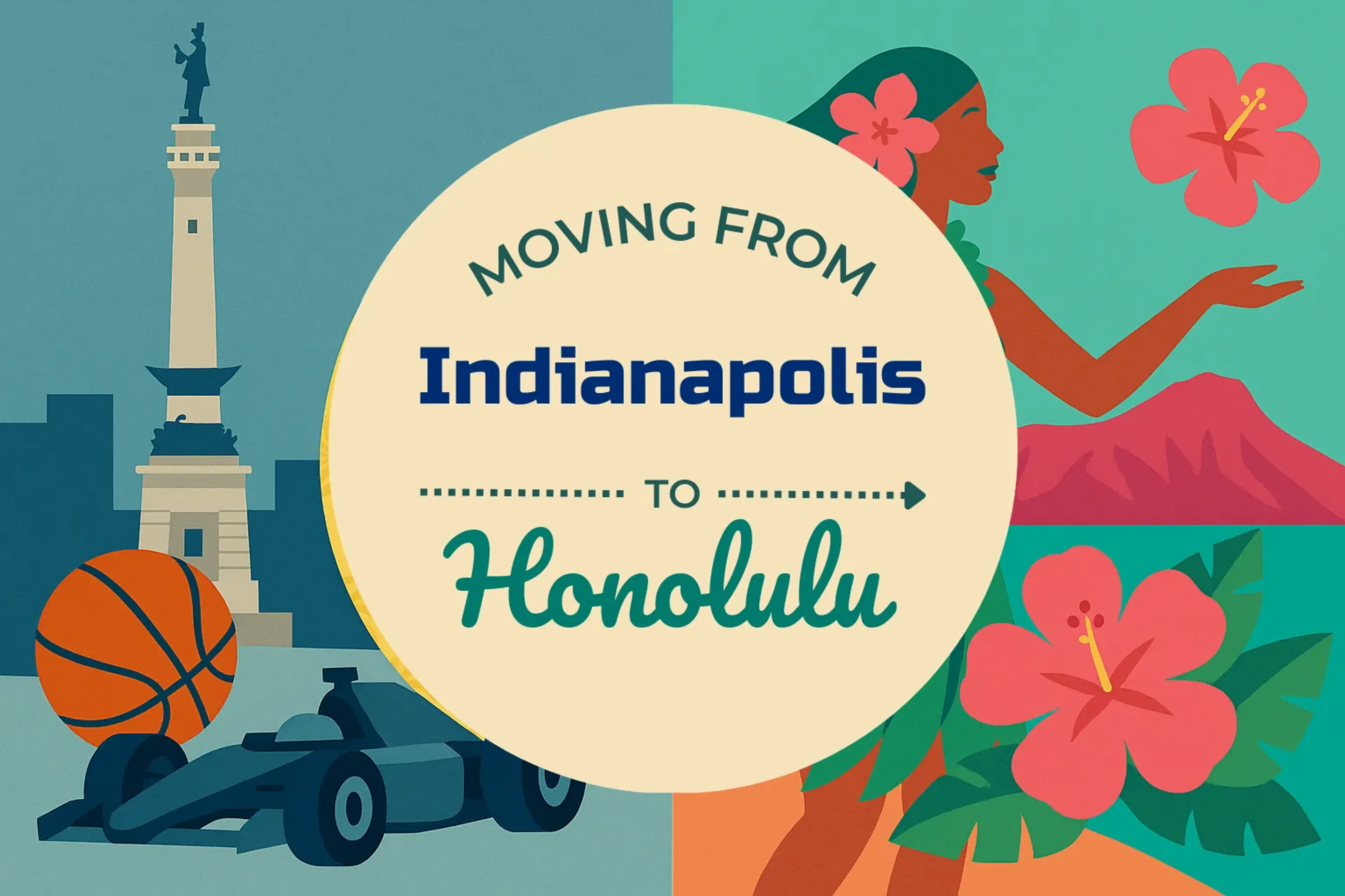 Side-by-side comparison of Indianapolis to Honolulu moving companies