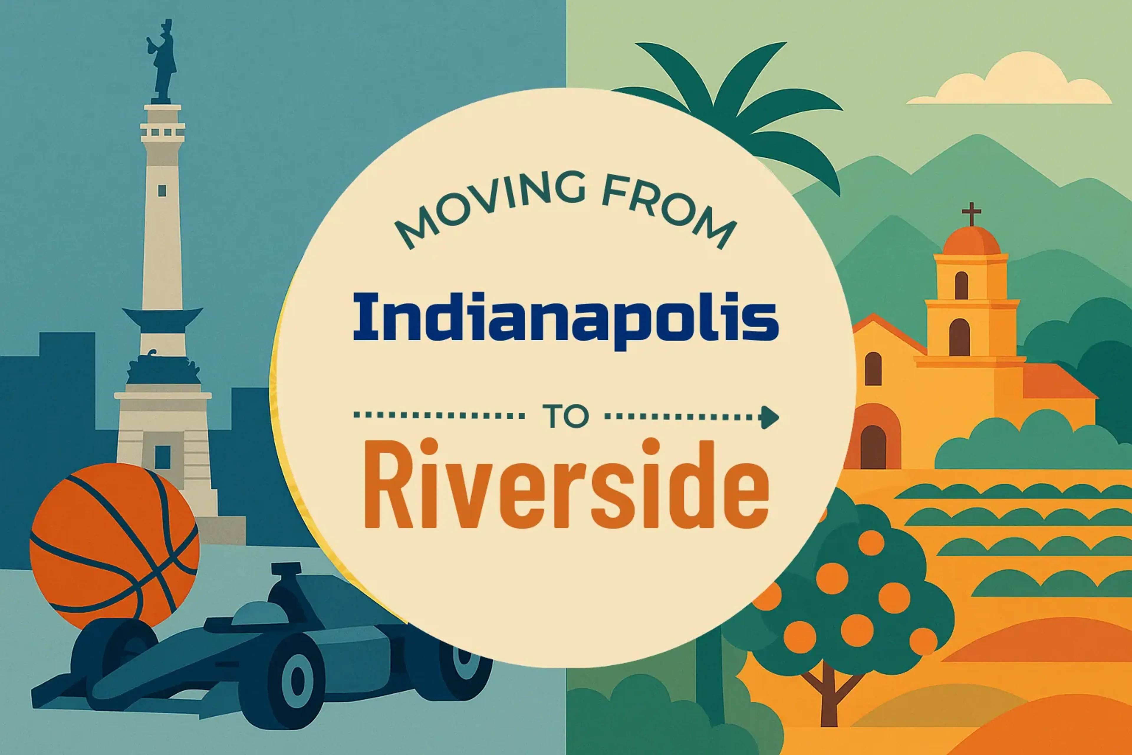 Side-by-side comparison of Indianapolis to Riverside moving companies