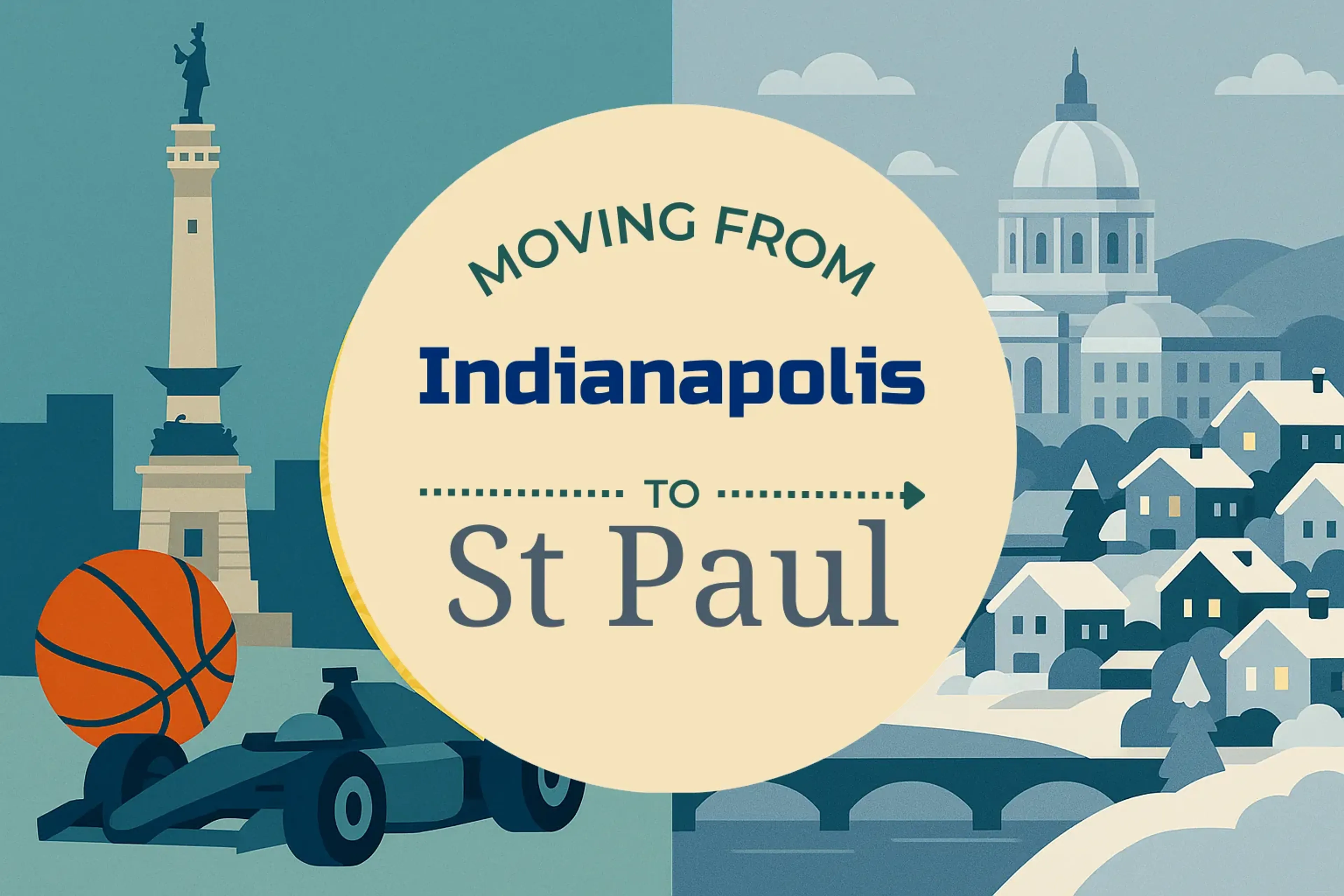 Side-by-side comparison of Indianapolis to St. Paul moving companies
