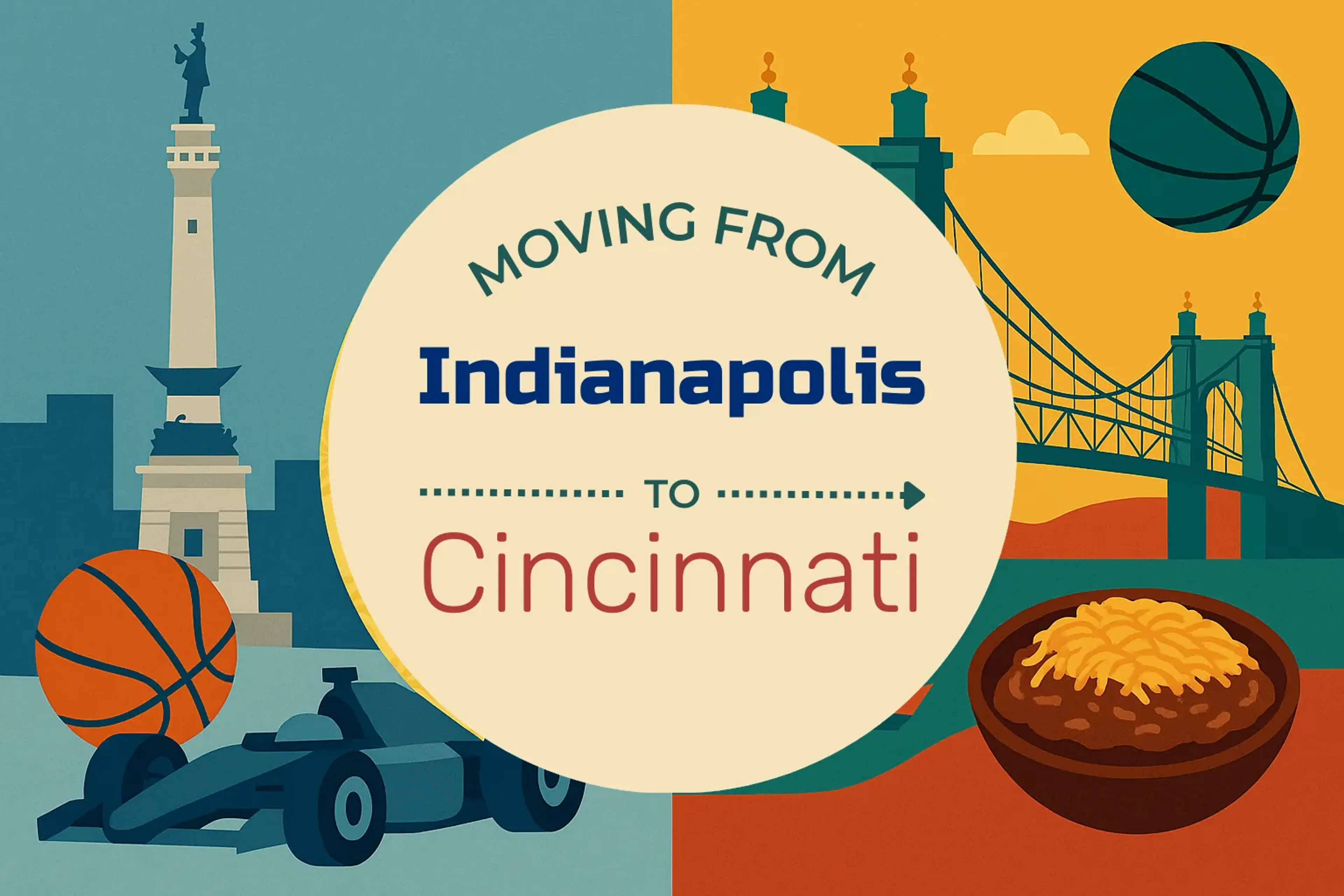 Side-by-side comparison of Indianapolis to Cincinnati moving companies