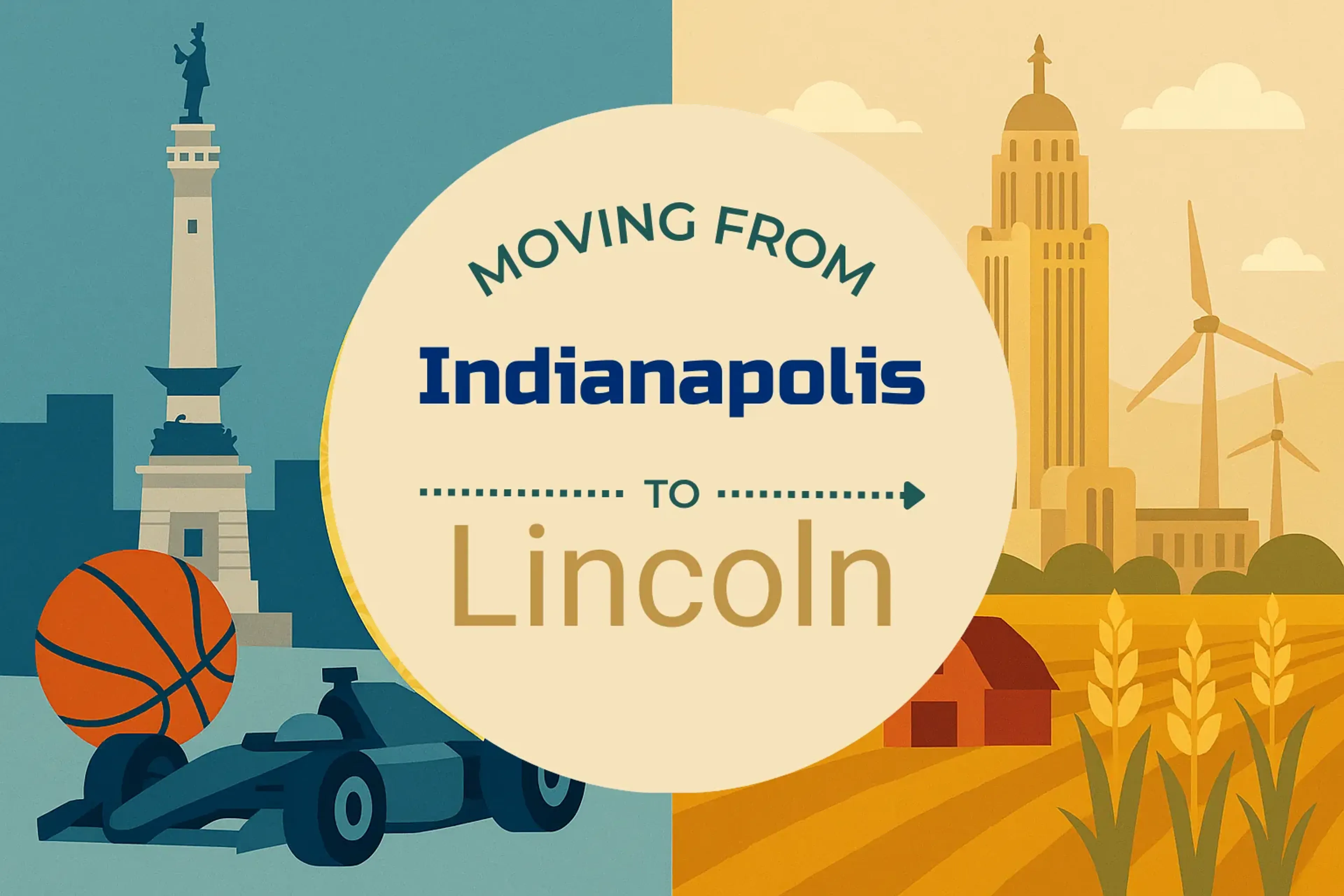 Side-by-side comparison of Indianapolis to Lincoln moving companies