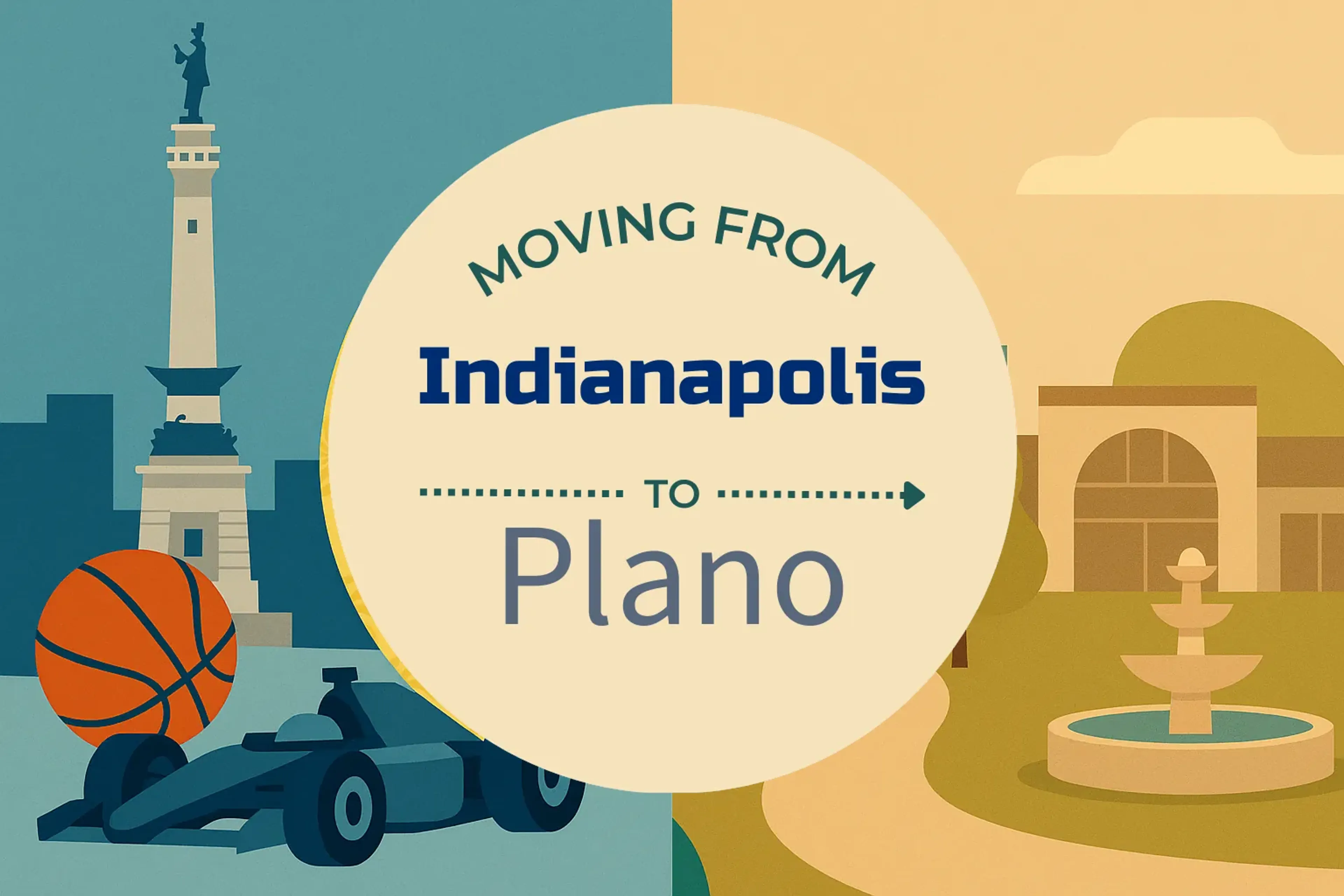 Side-by-side comparison of Indianapolis to Plano moving companies