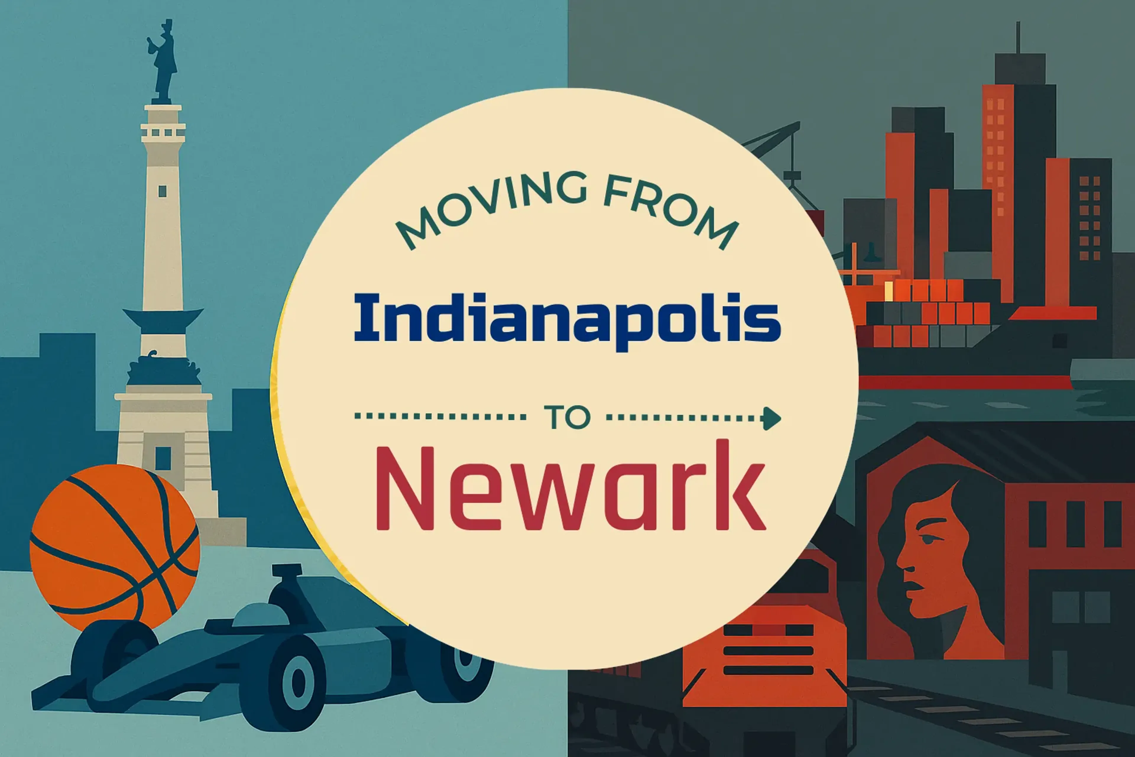 Side-by-side comparison of Indianapolis to Newark moving companies