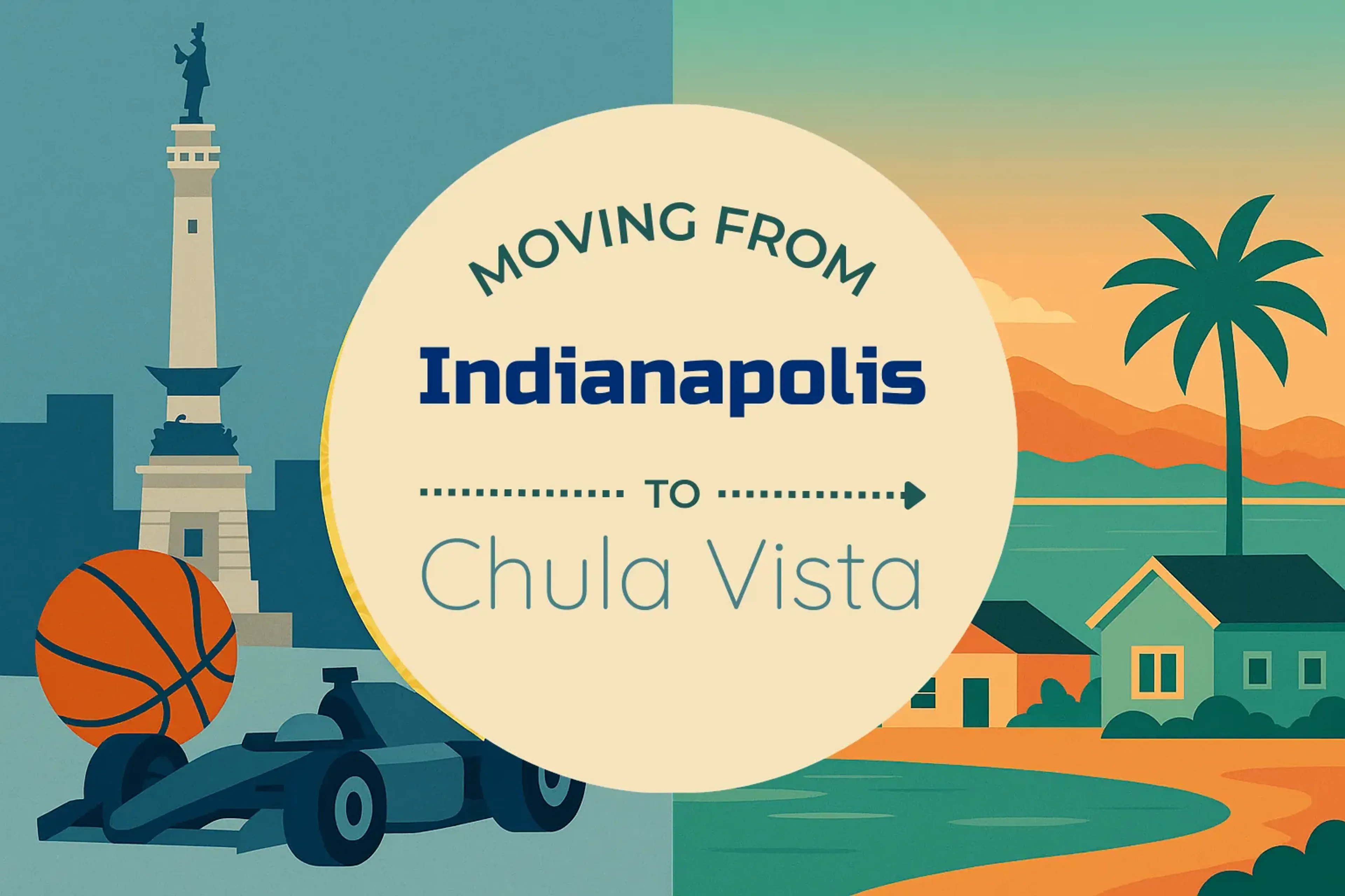 Side-by-side comparison of Indianapolis to Chula Vista moving companies
