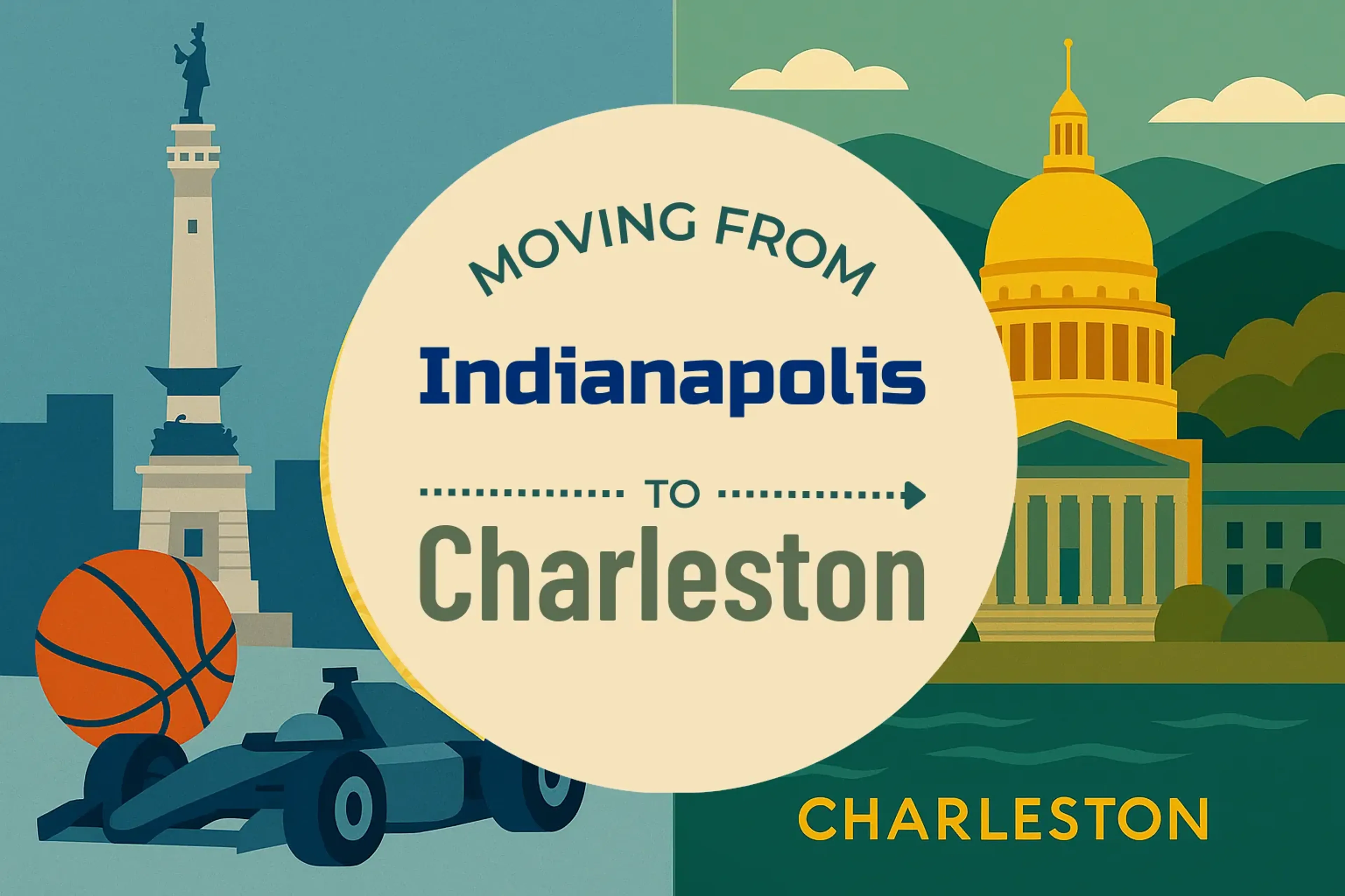 Side-by-side comparison of Indianapolis to Charleston moving companies