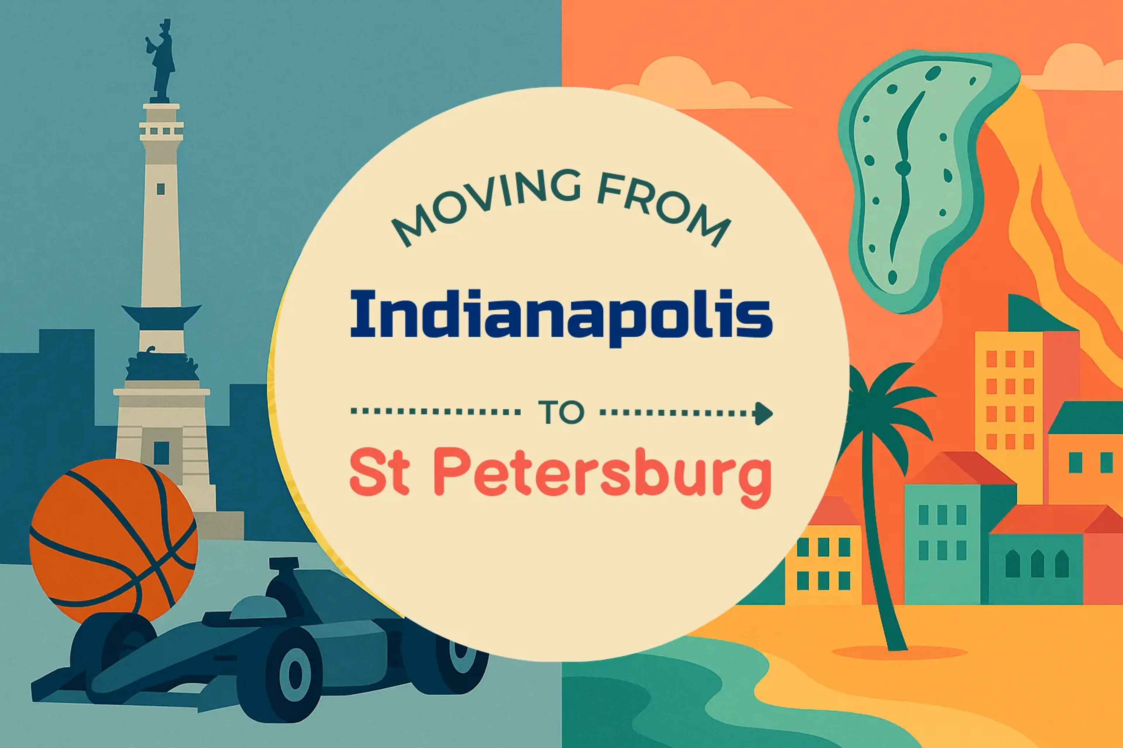 Side-by-side comparison of Indianapolis to St. Petersburg moving companies