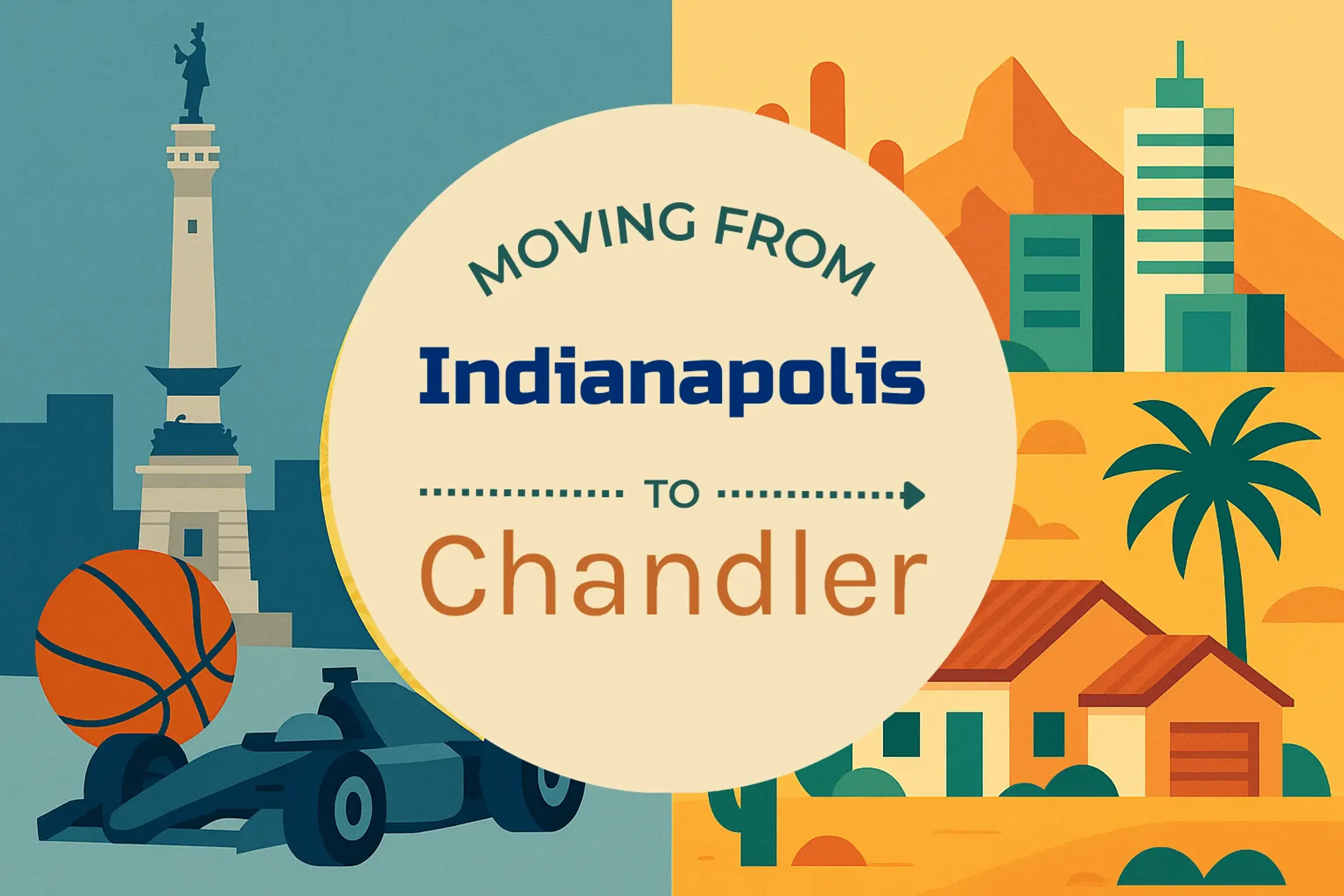 Side-by-side comparison of Indianapolis to Chandler moving companies