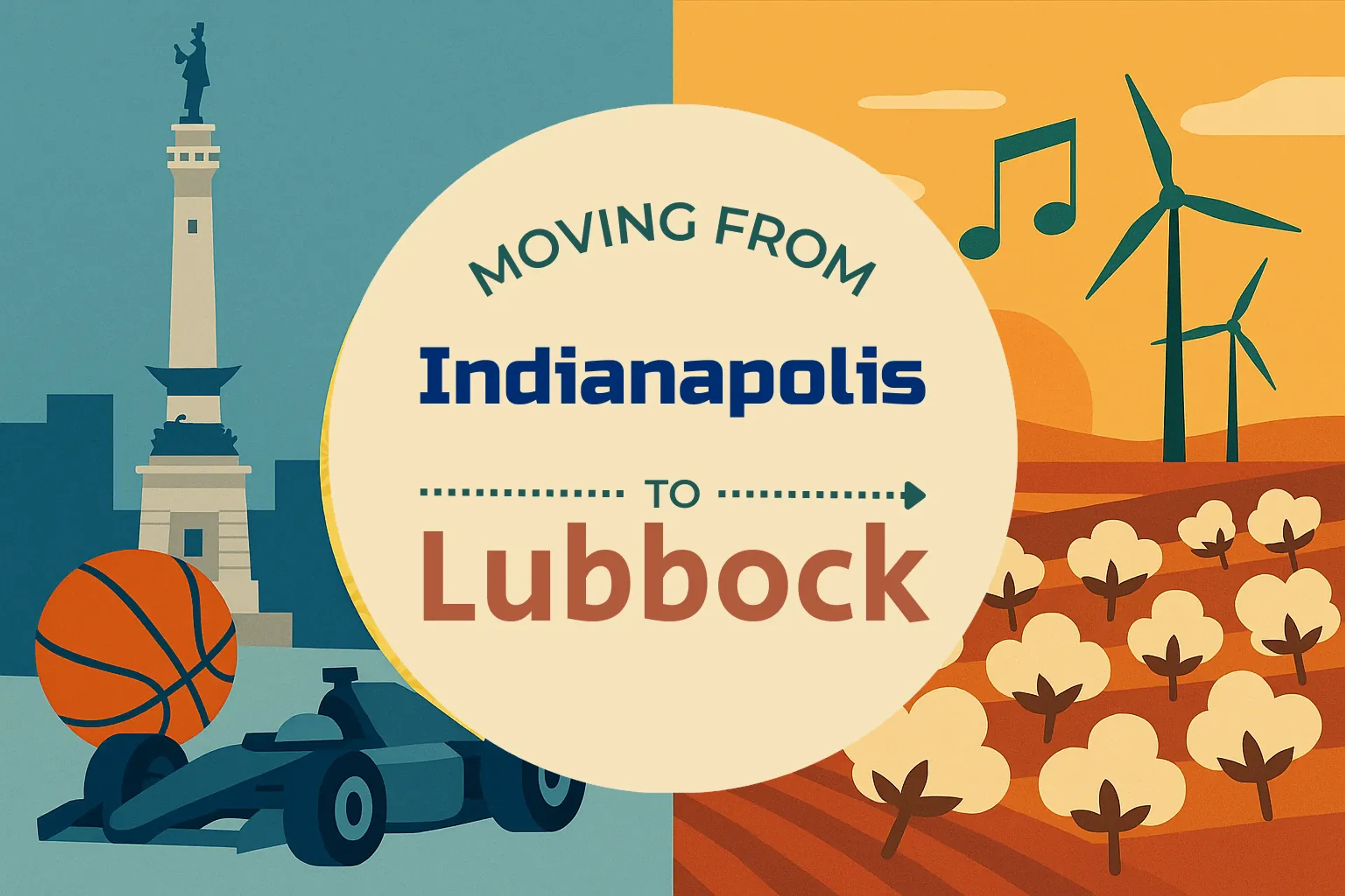 Side-by-side comparison of Indianapolis to Lubbock moving companies