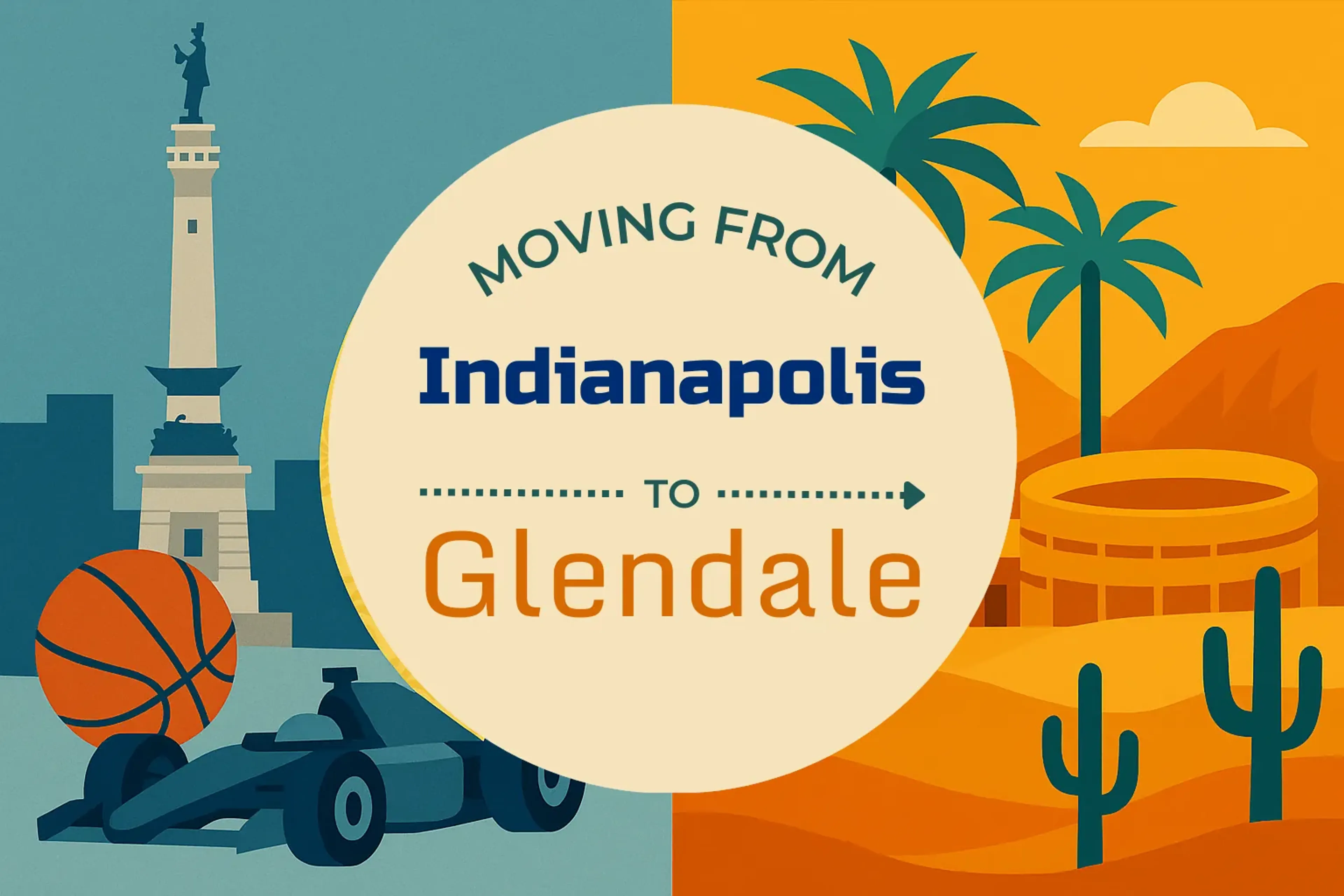 Side-by-side comparison of Indianapolis to Glendale moving companies
