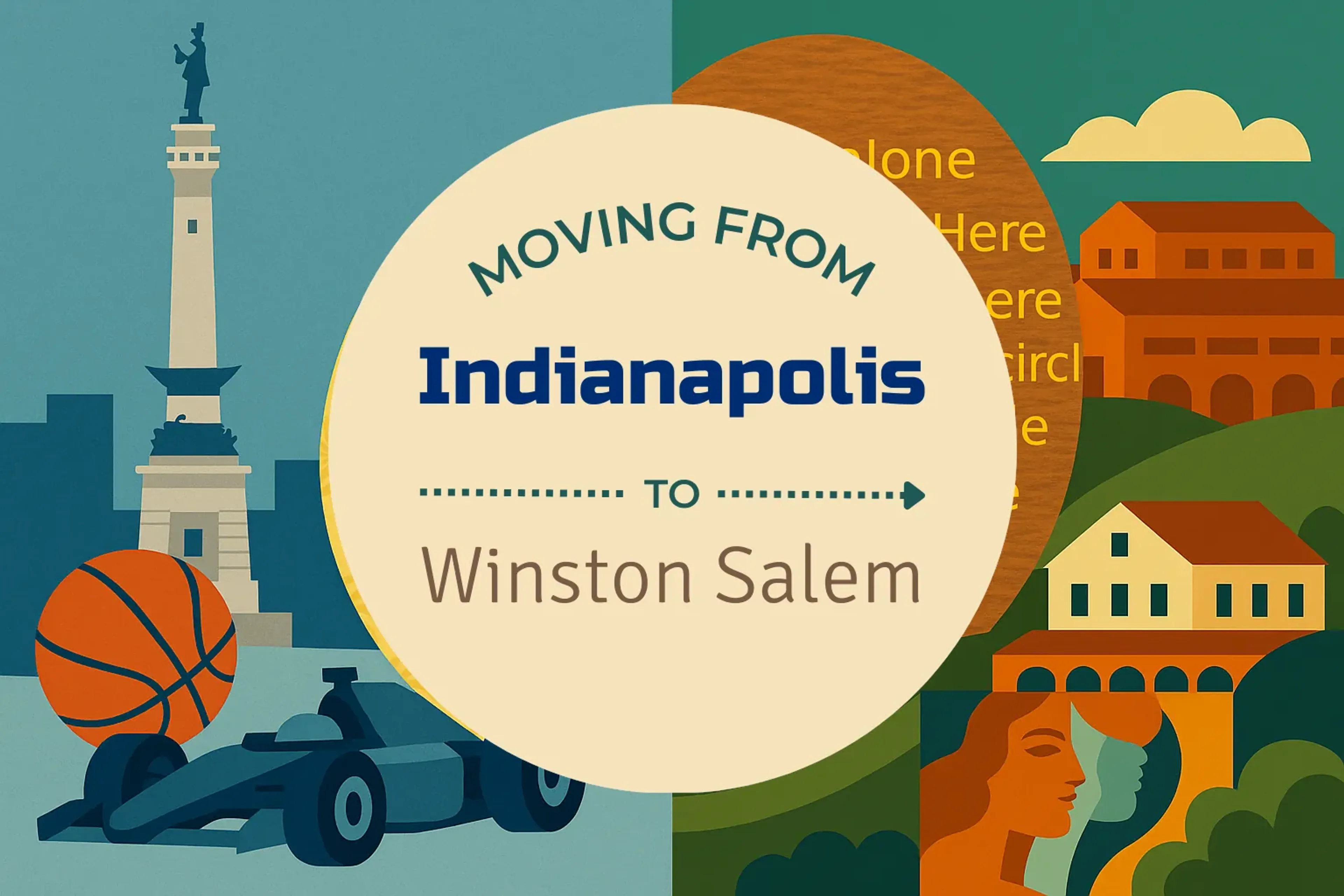 Side-by-side comparison of Indianapolis to Winston Salem moving companies
