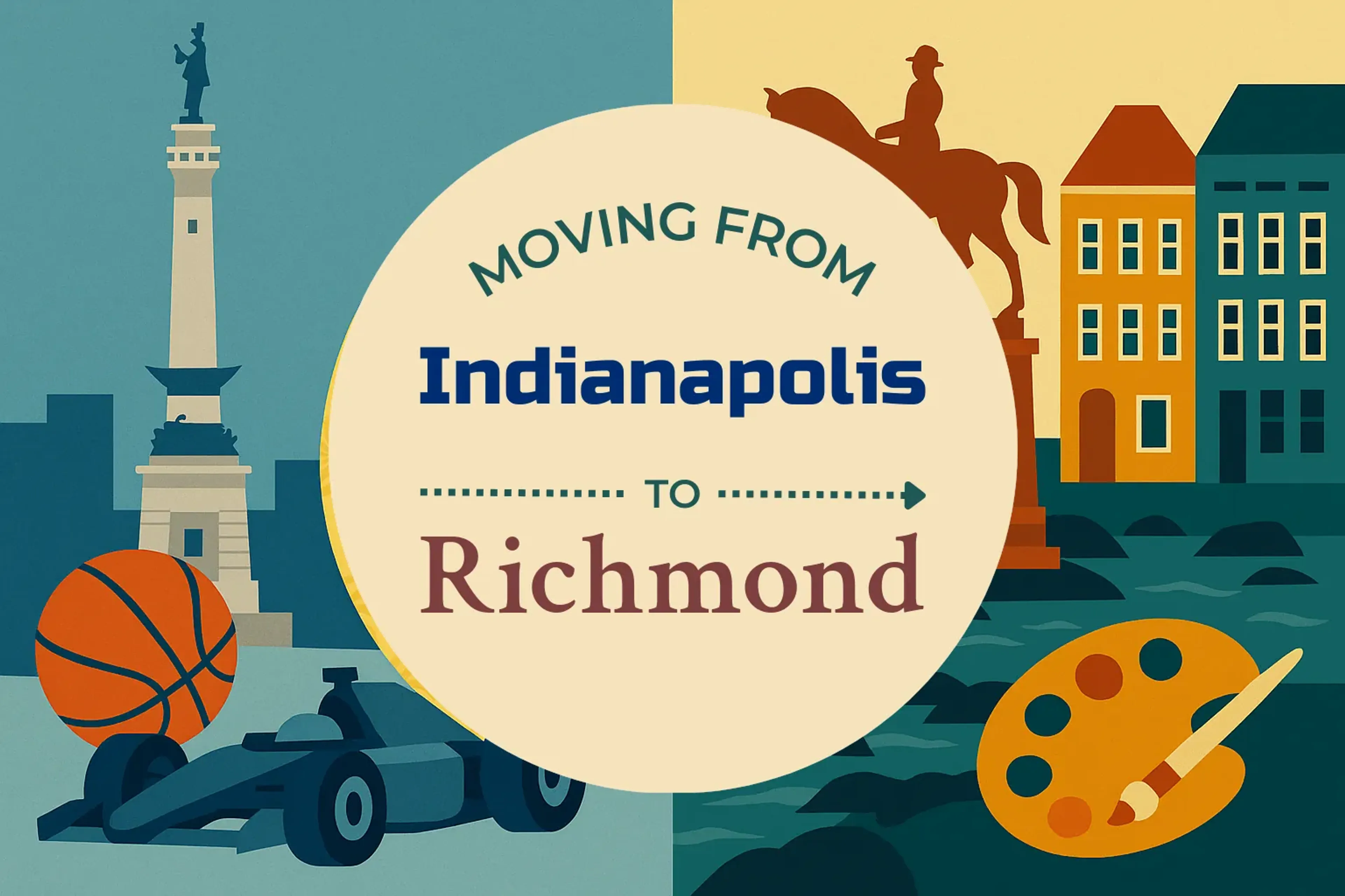 Side-by-side comparison of Indianapolis to Richmond moving companies
