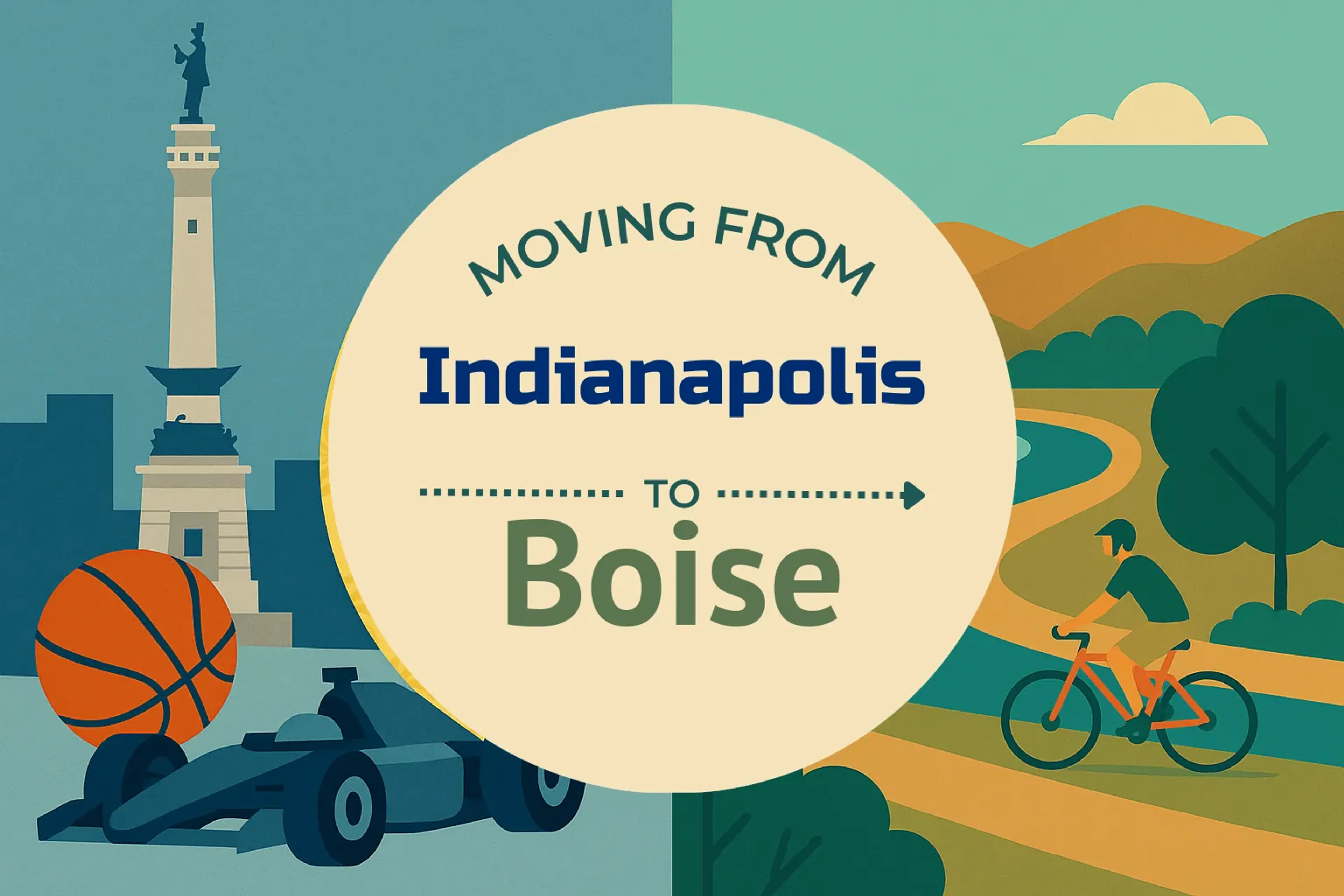 Side-by-side comparison of Indianapolis to Boise moving companies