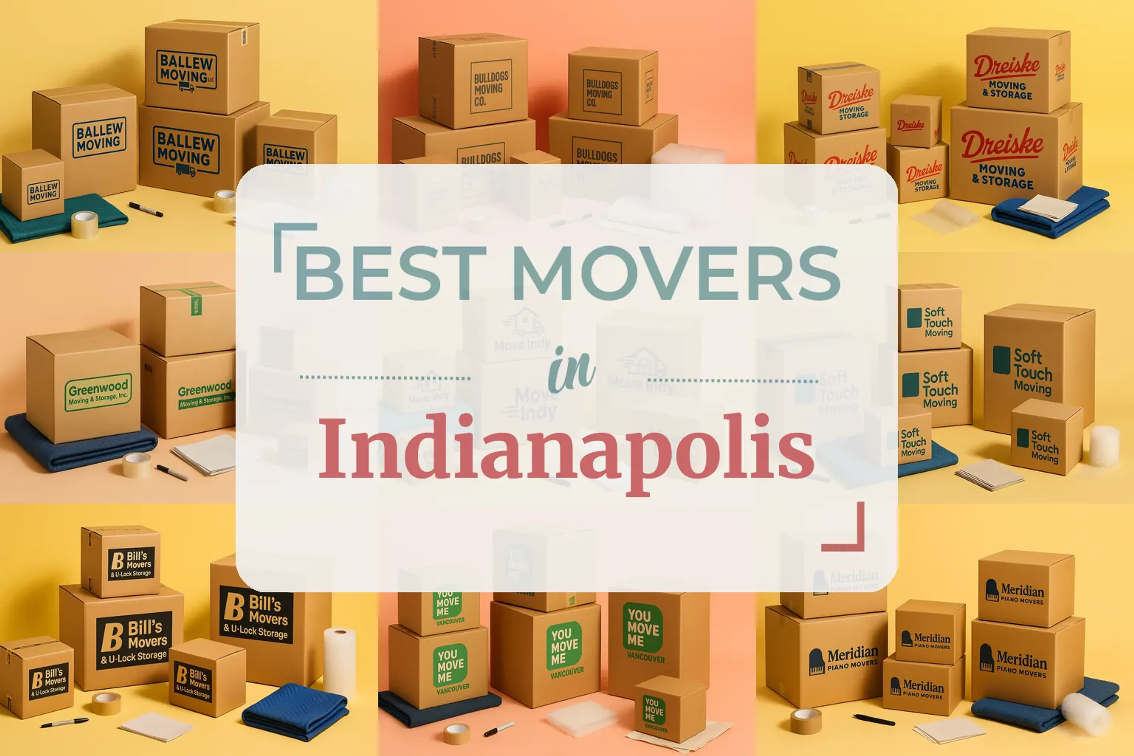 Side-by-side comparison of Indianapolis moving companies