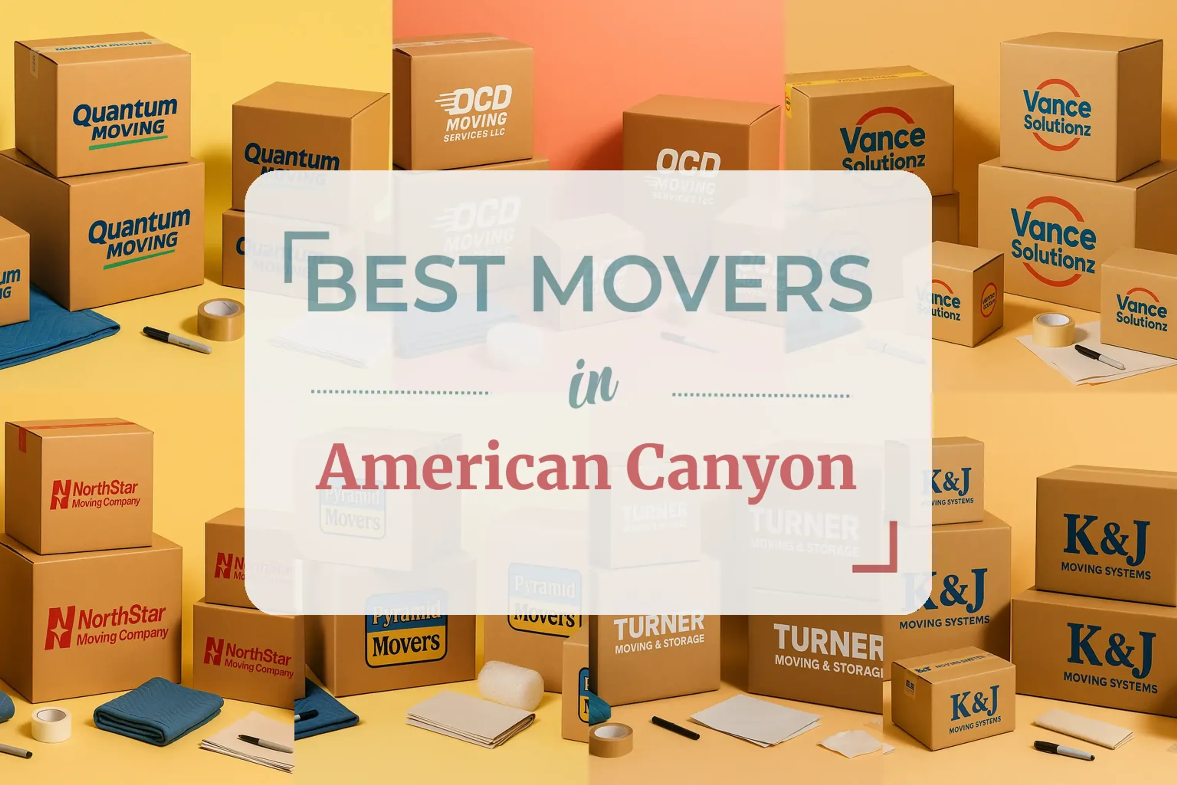 Side-by-side comparison of American Canyon moving companies