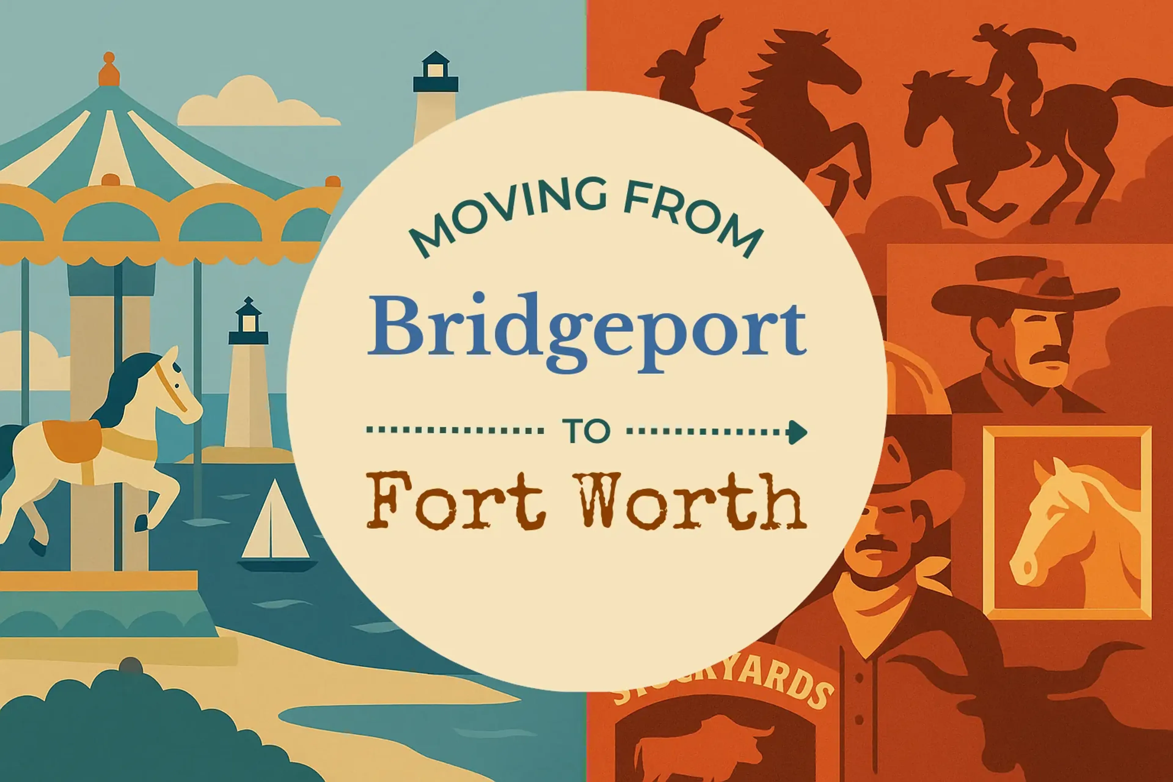 Side-by-side comparison of Bridgeport to Fort Worth moving companies