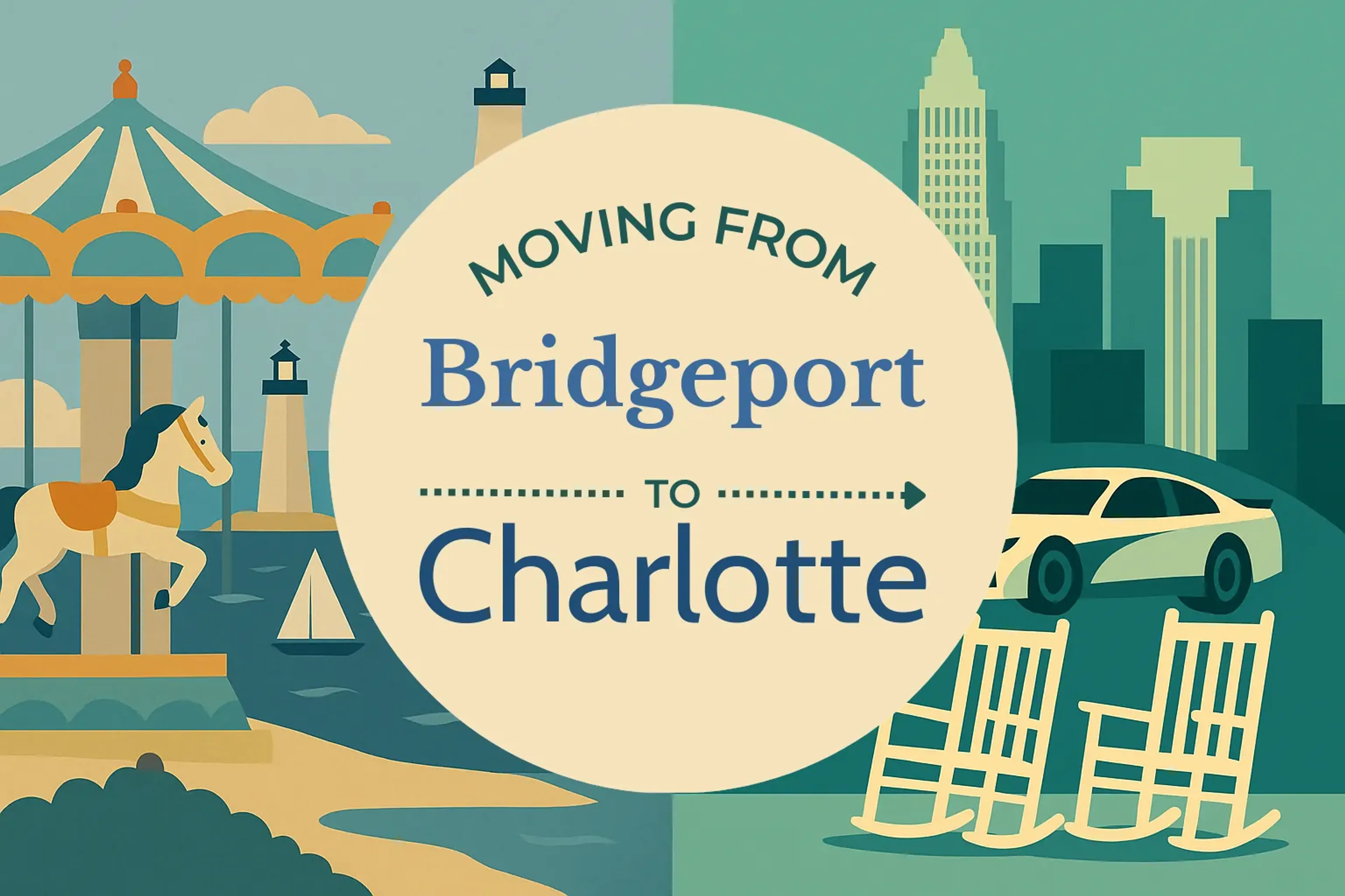 Side-by-side comparison of Bridgeport to Charlotte moving companies