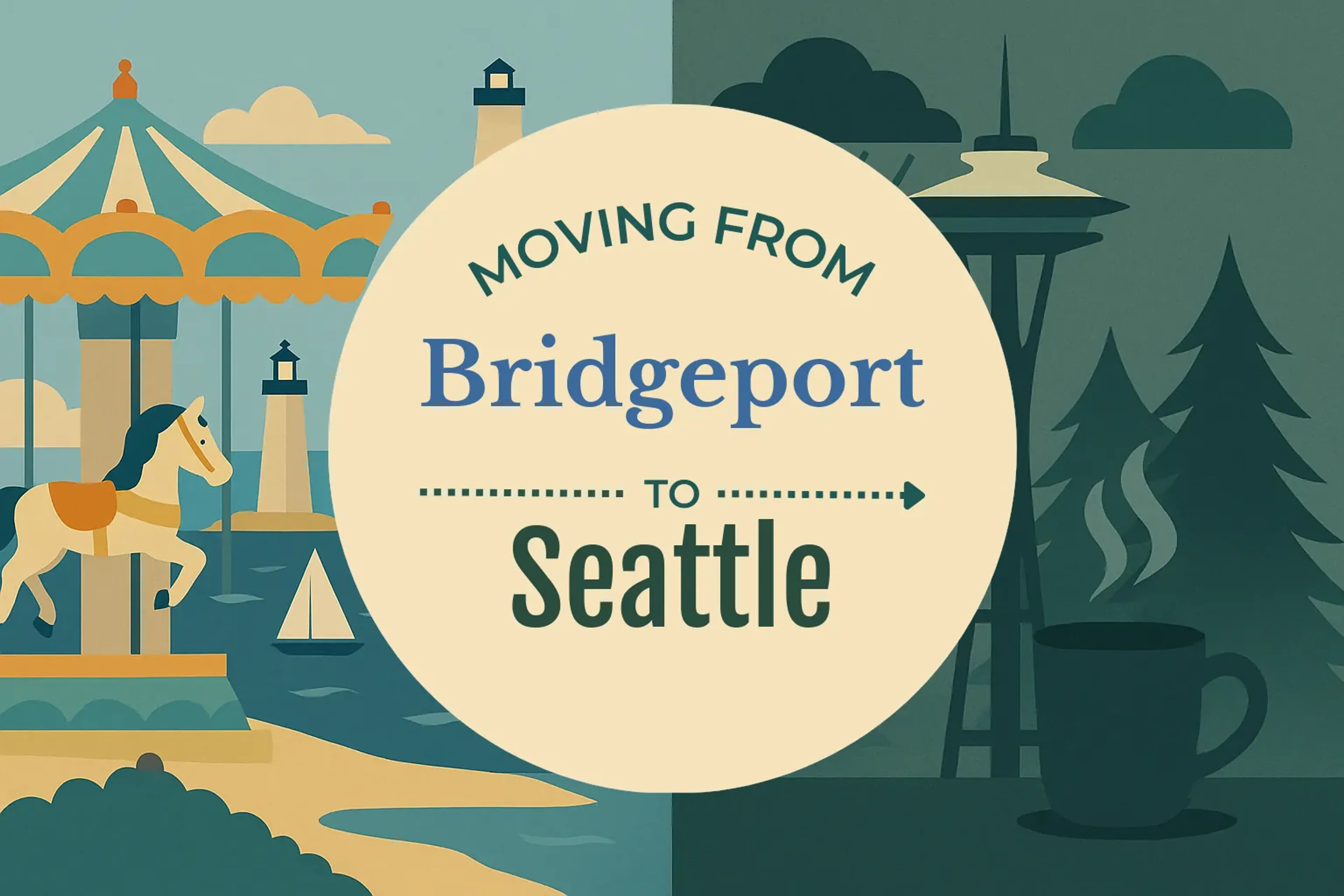 Side-by-side comparison of Bridgeport to Seattle moving companies
