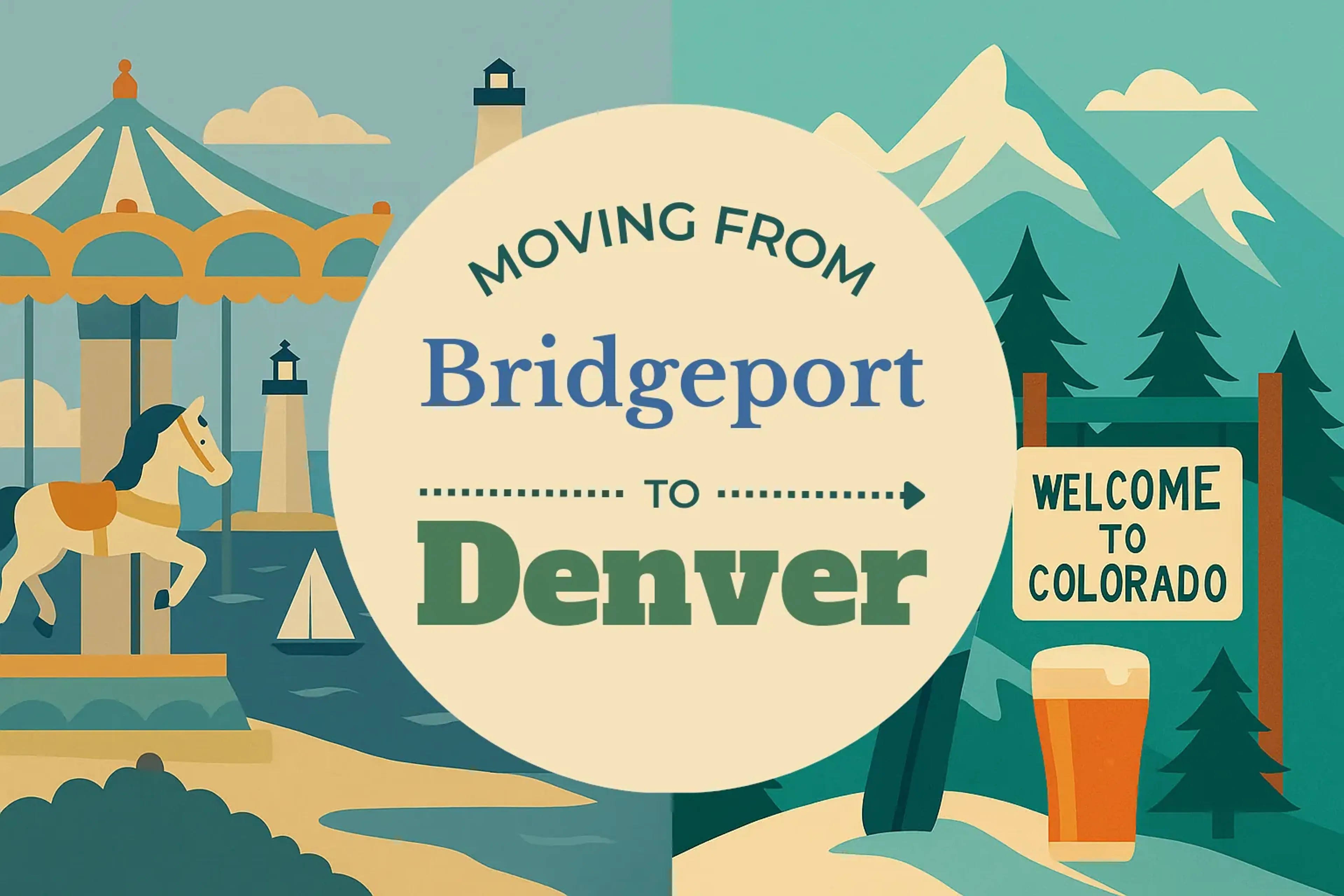 Side-by-side comparison of Bridgeport to Denver moving companies