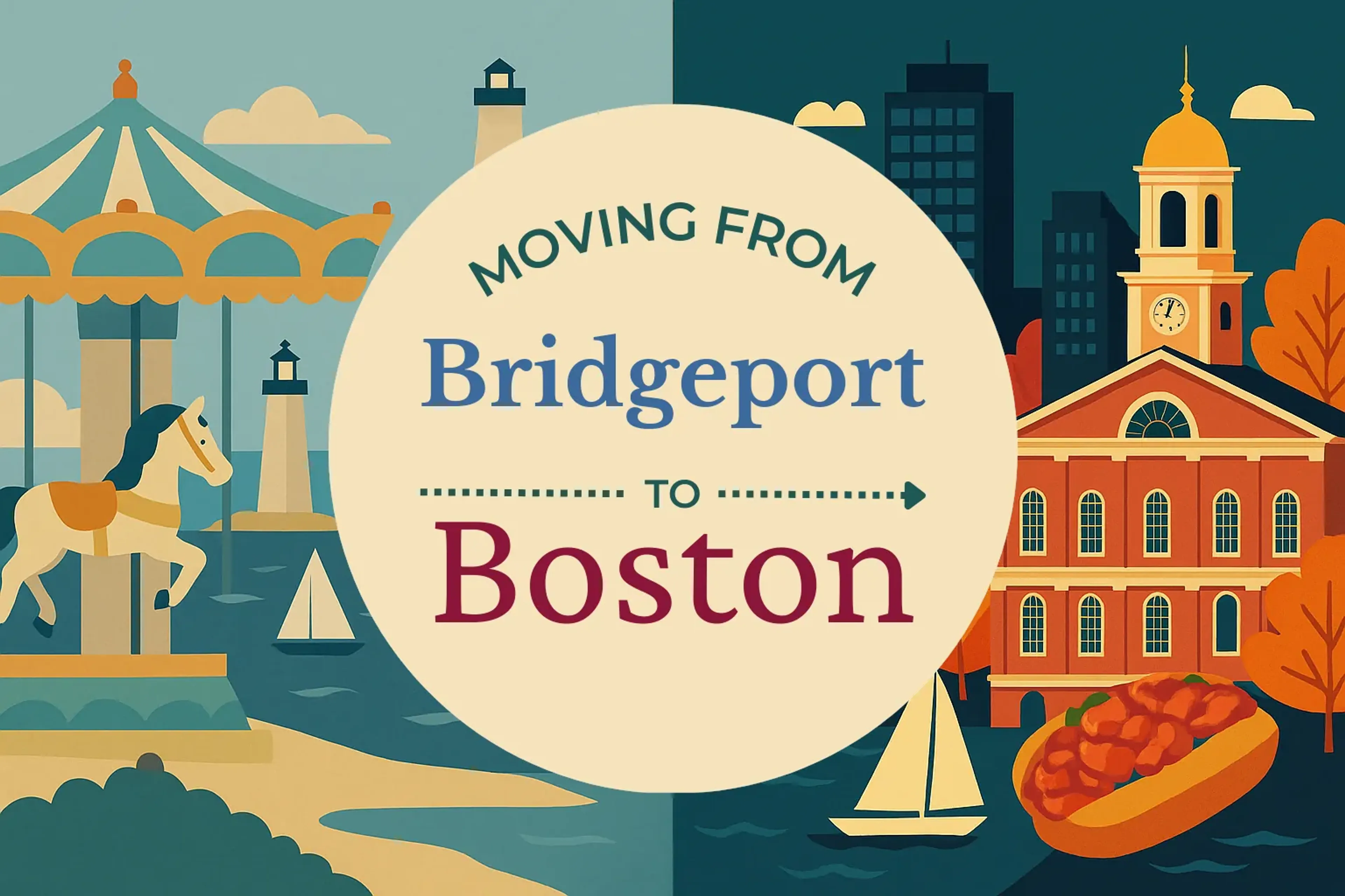 Side-by-side comparison of Bridgeport to Boston moving companies
