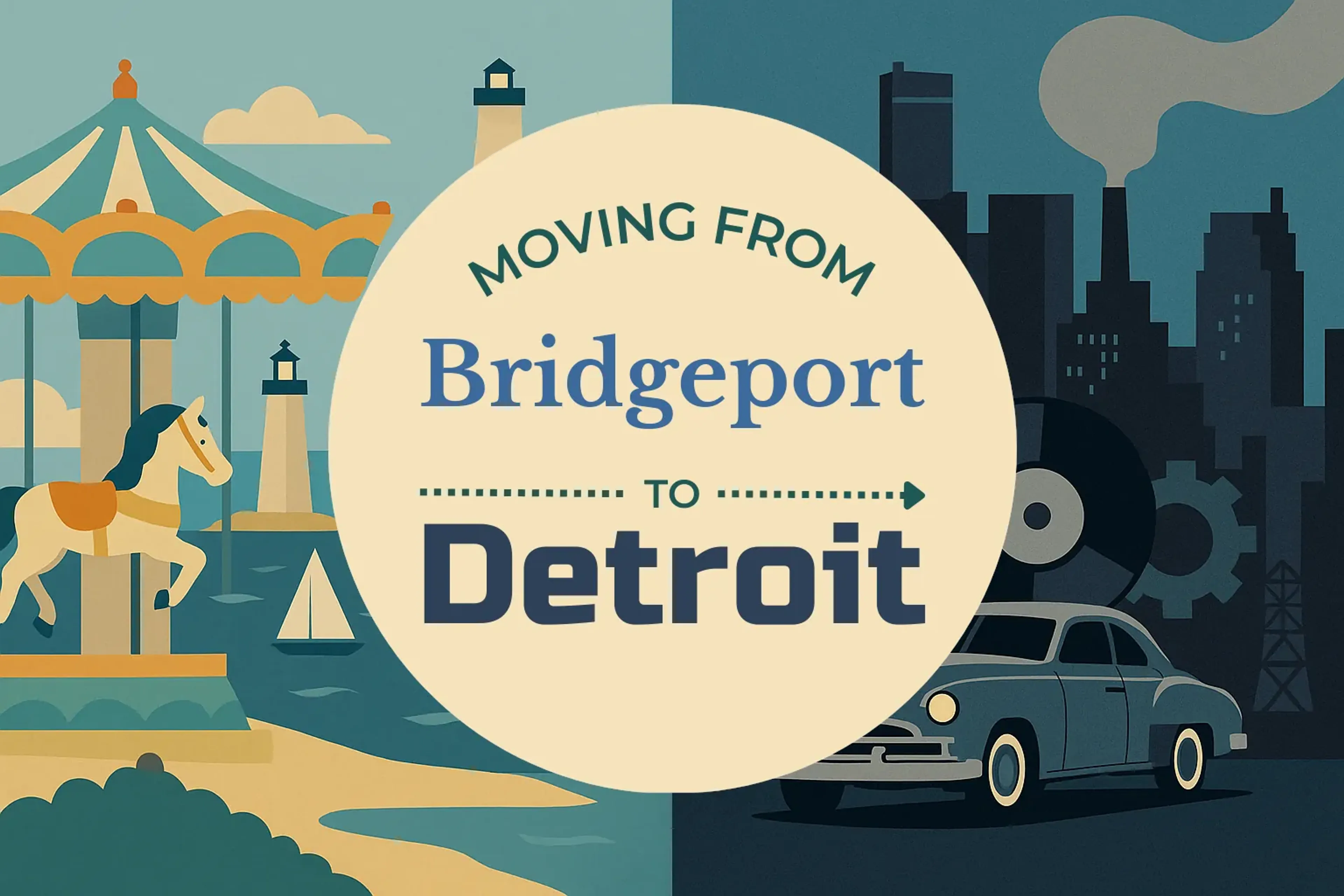 Side-by-side comparison of Bridgeport to Detroit moving companies