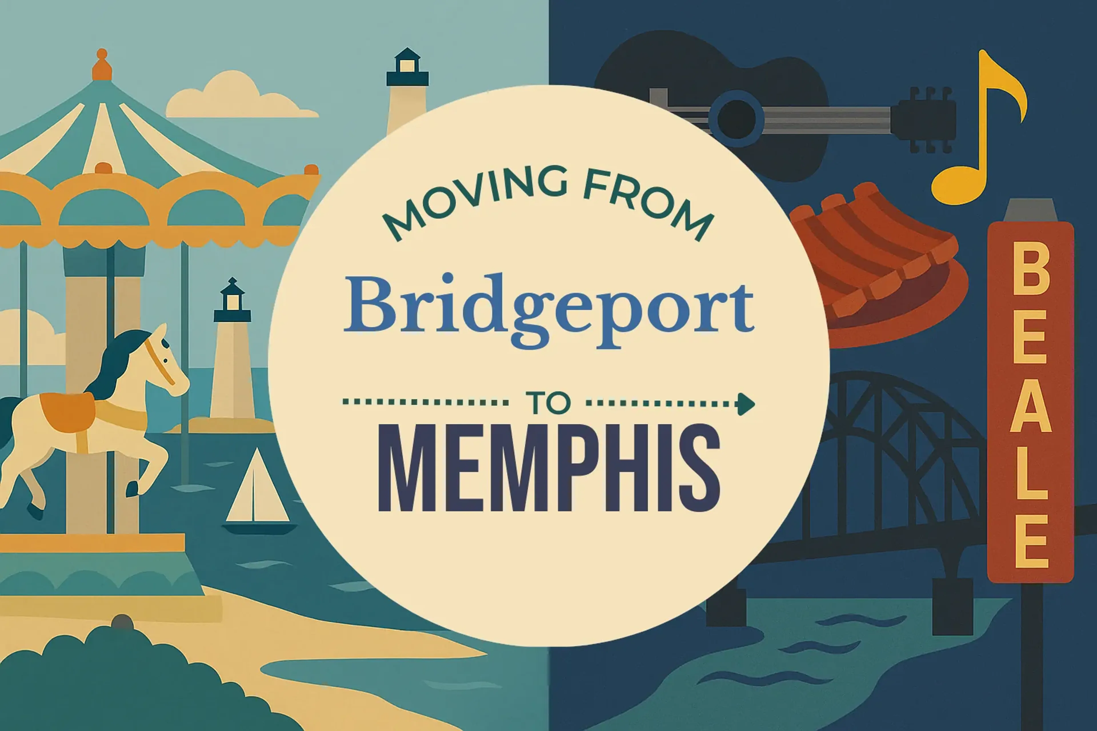 Side-by-side comparison of Bridgeport to Memphis moving companies