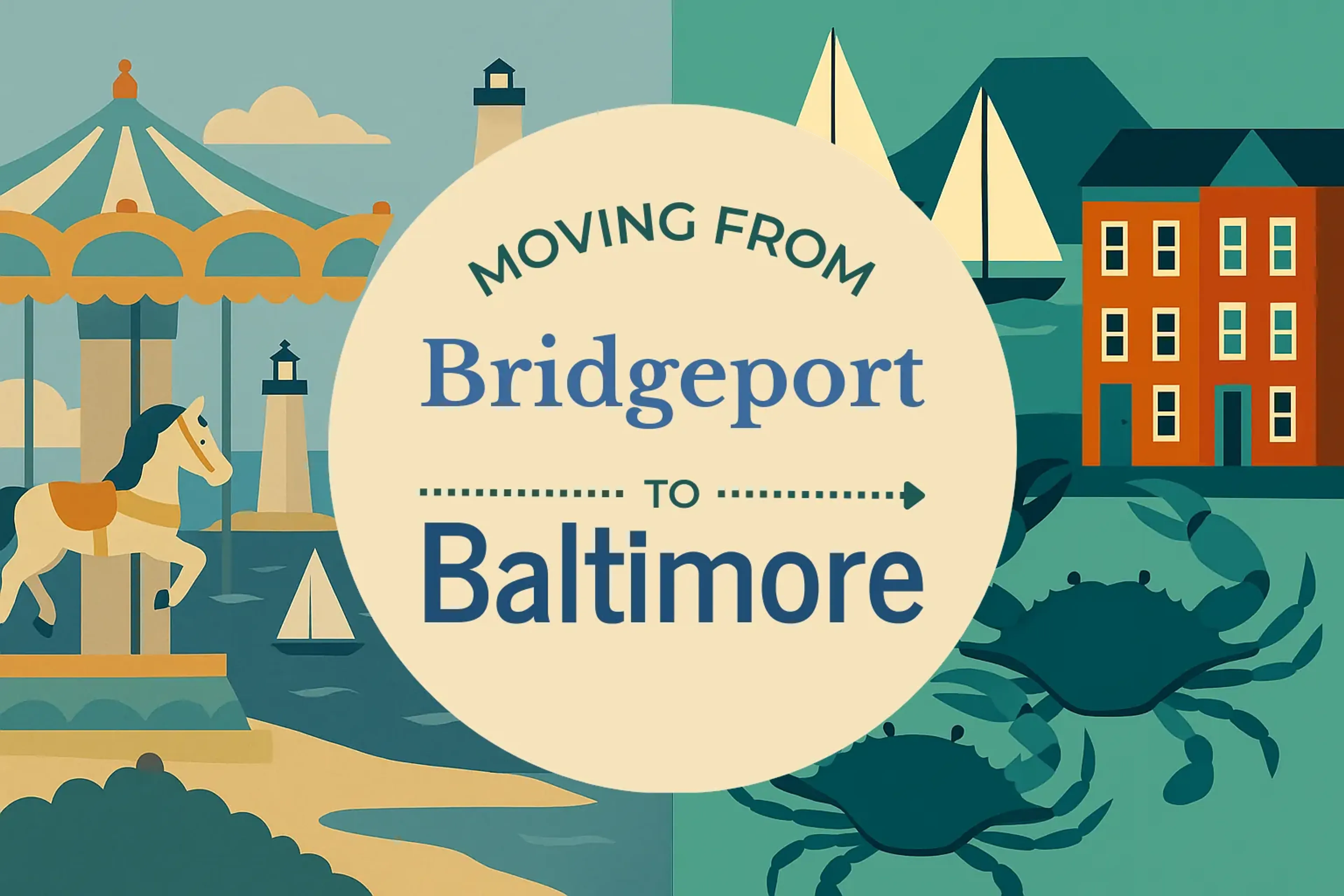 Side-by-side comparison of Bridgeport to Baltimore moving companies