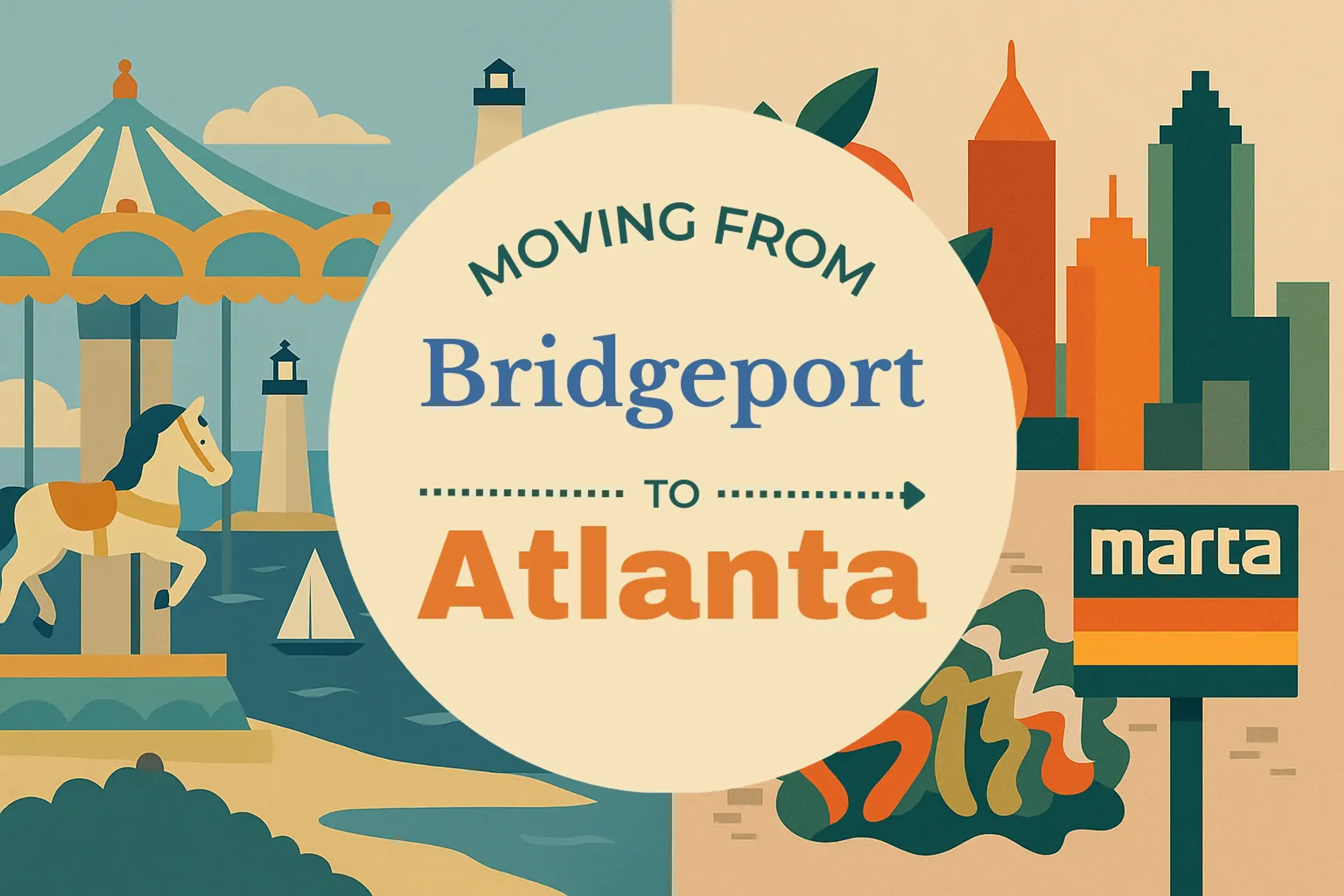 Side-by-side comparison of Bridgeport to Atlanta moving companies