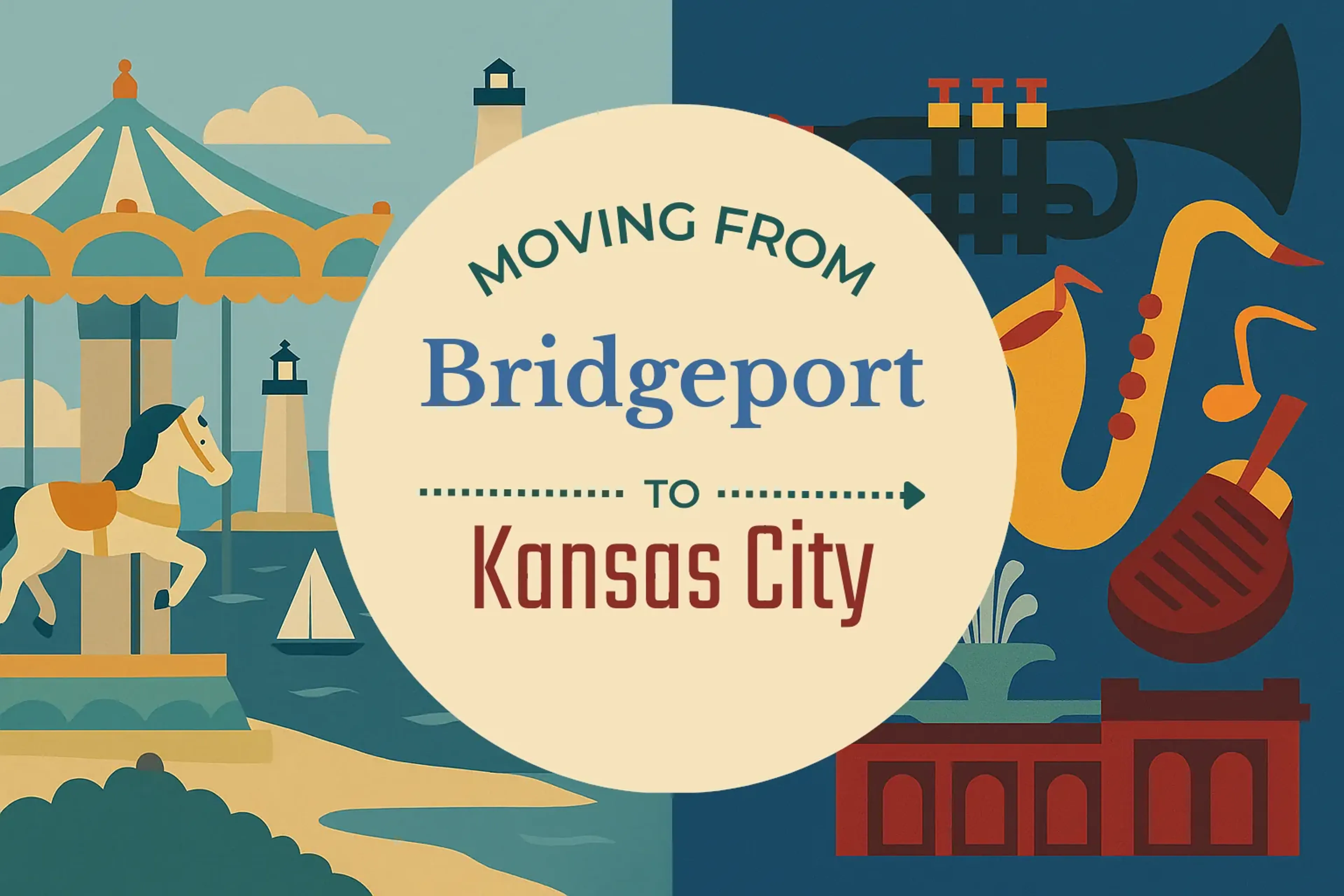 Side-by-side comparison of Bridgeport to Kansas City moving companies