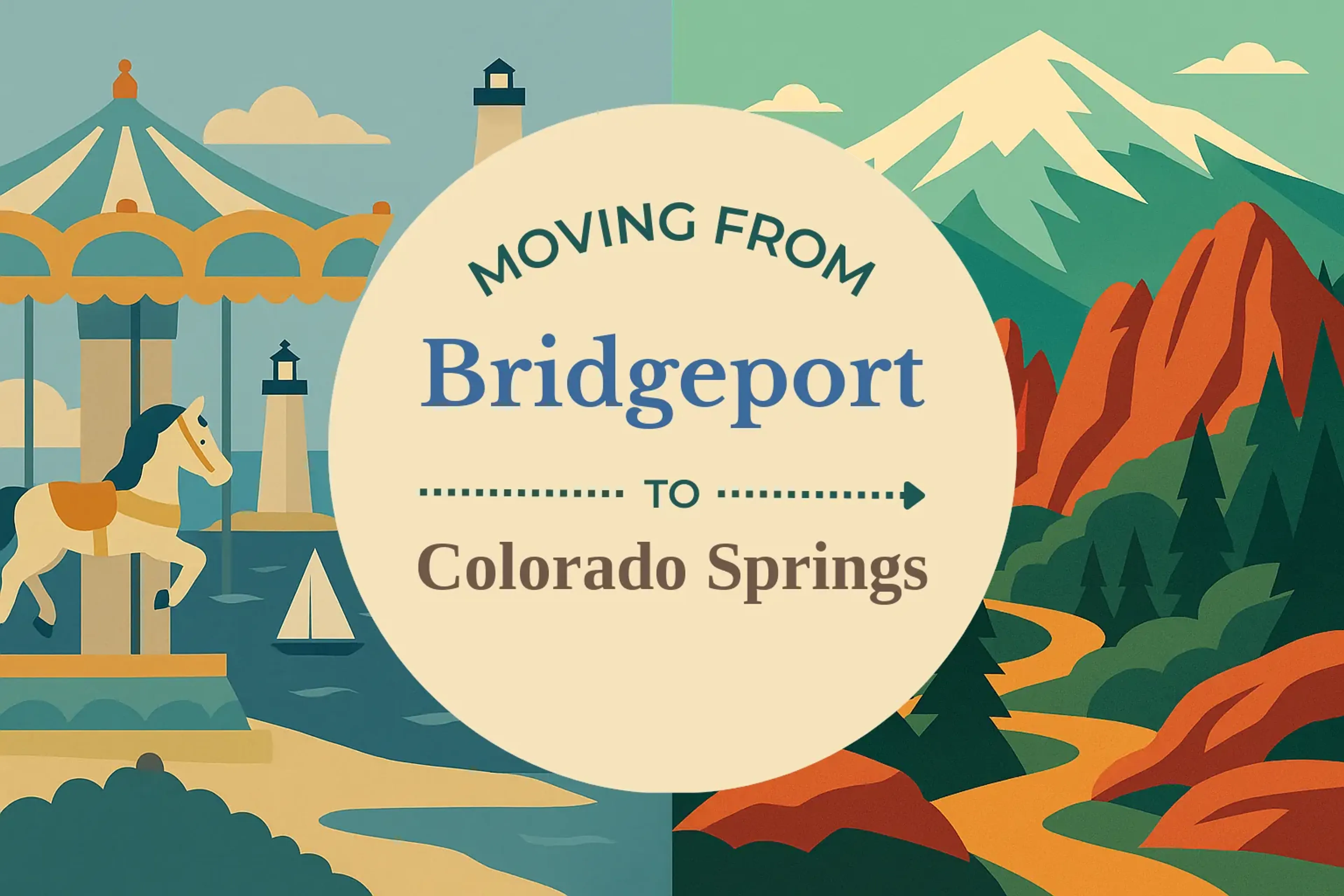 Side-by-side comparison of Bridgeport to Colorado Springs moving companies