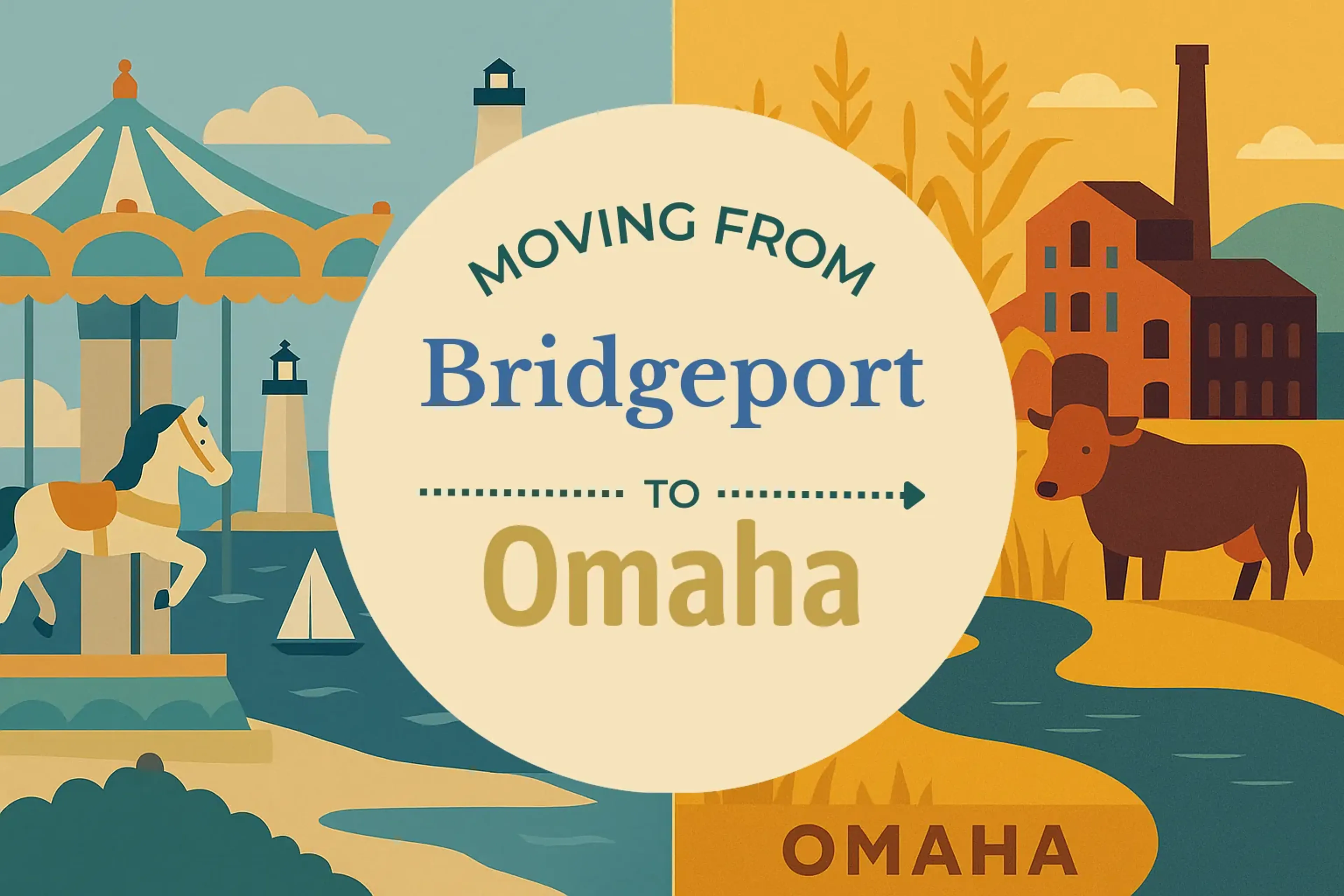 Side-by-side comparison of Bridgeport to Omaha moving companies