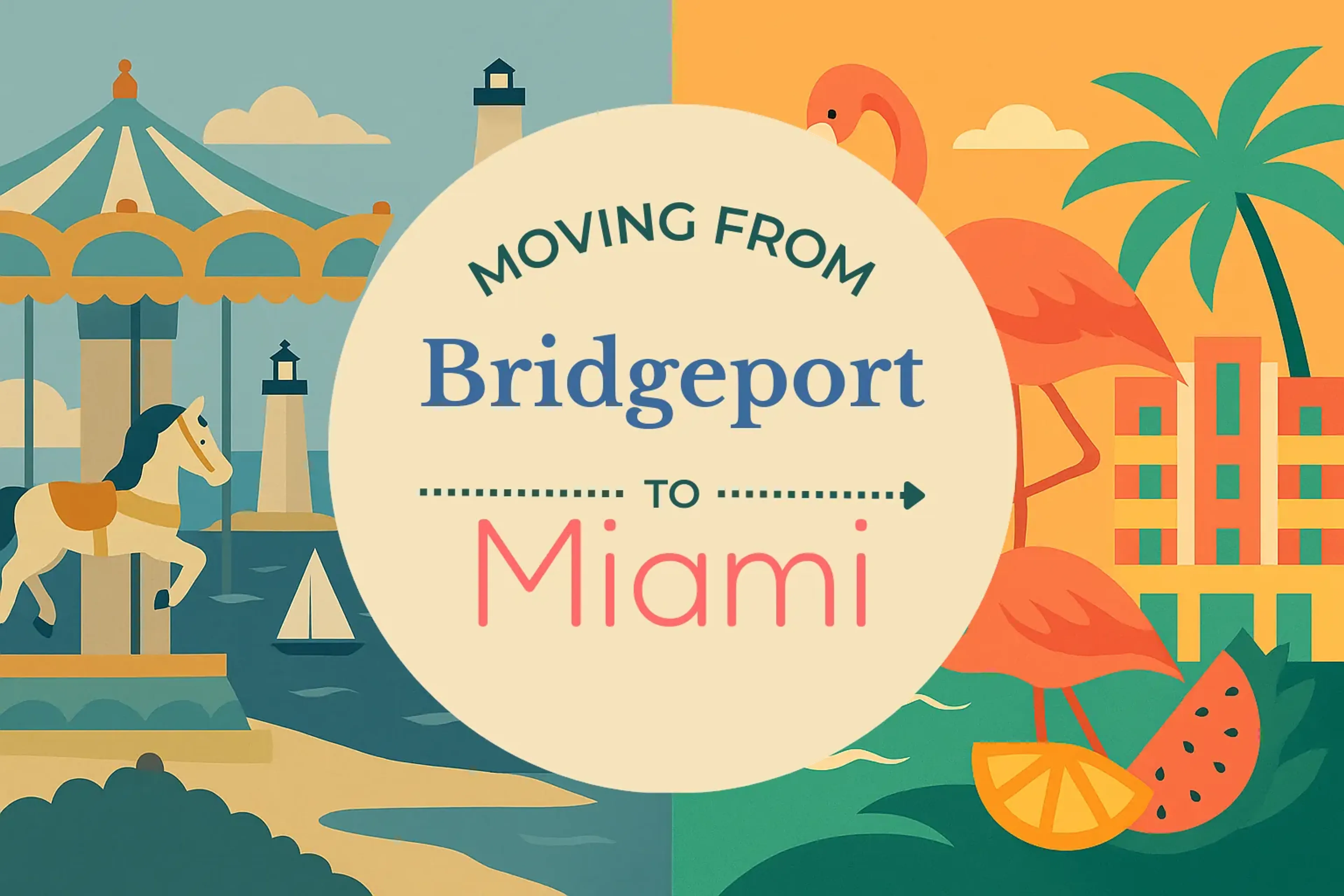 Side-by-side comparison of Bridgeport to Miami moving companies