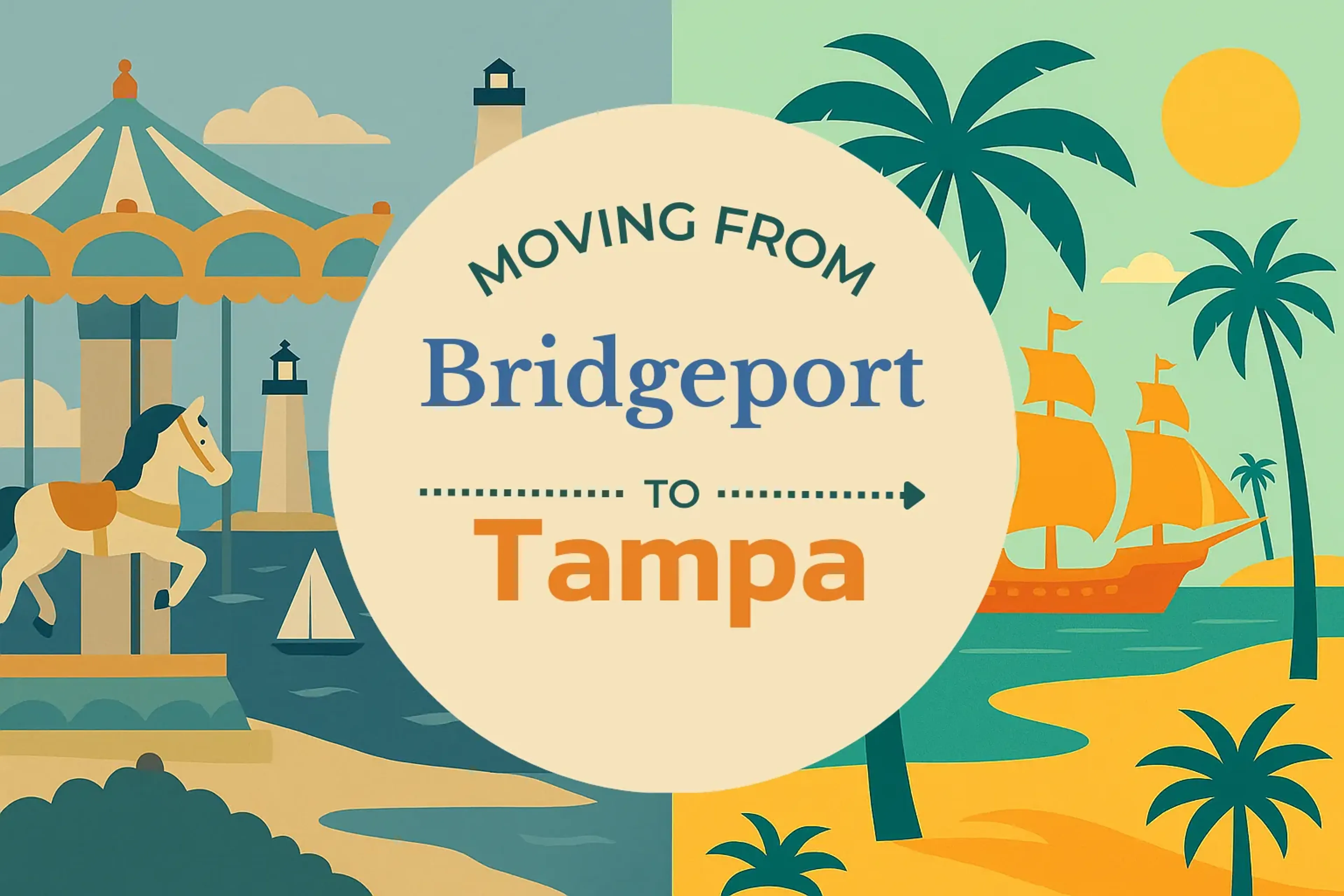 Side-by-side comparison of Bridgeport to Tampa moving companies