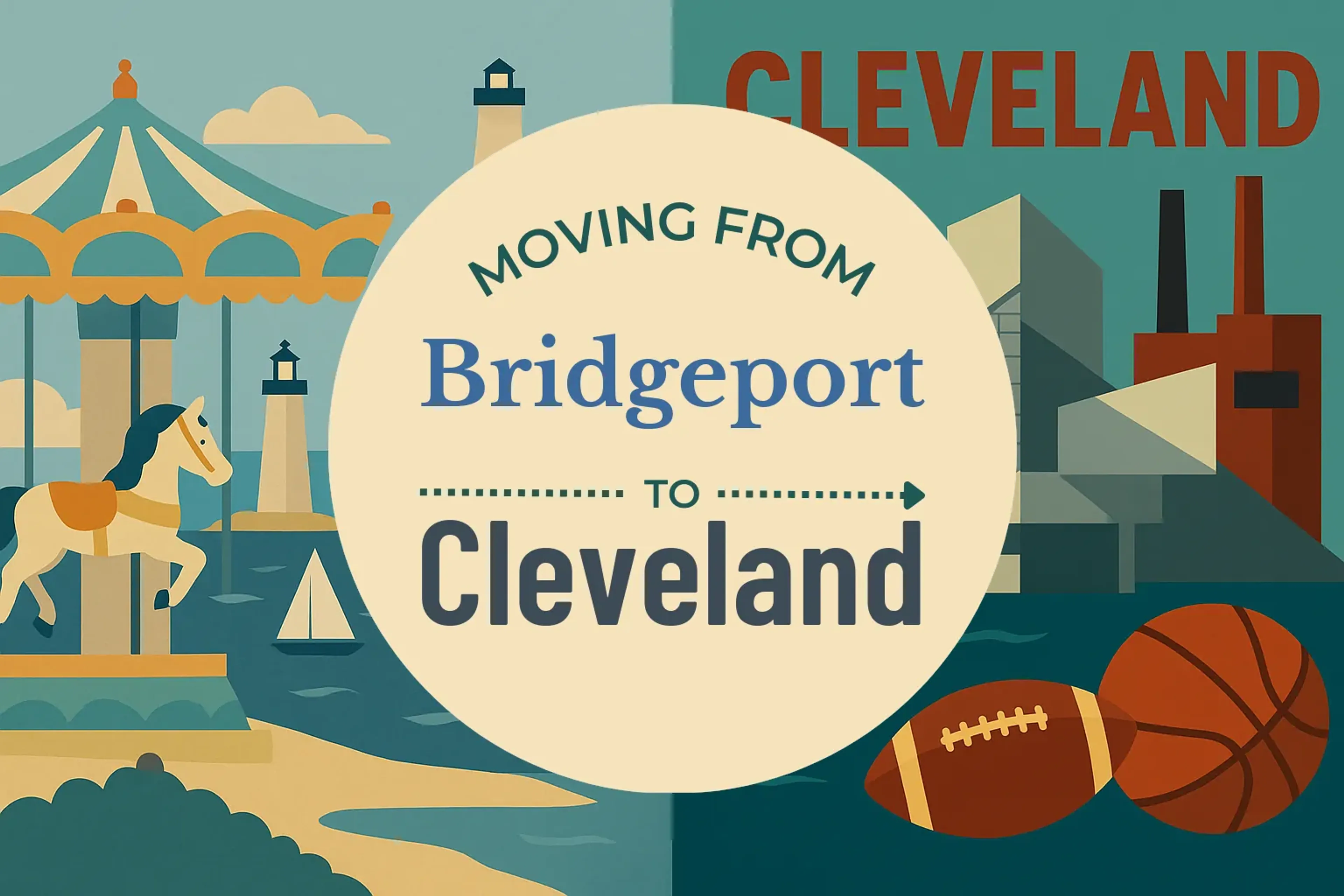 Side-by-side comparison of Bridgeport to Cleveland moving companies
