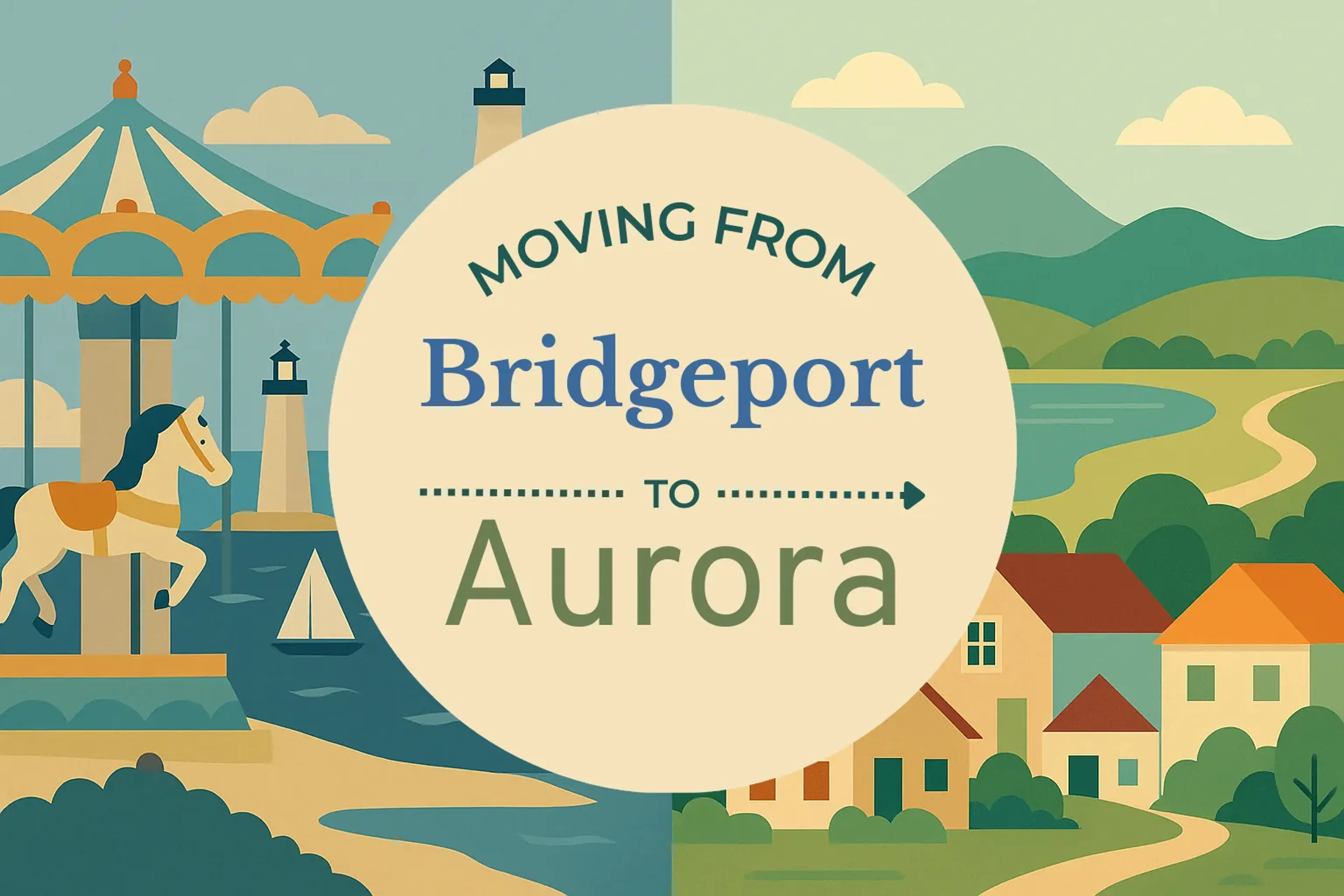 Side-by-side comparison of Bridgeport to Aurora moving companies