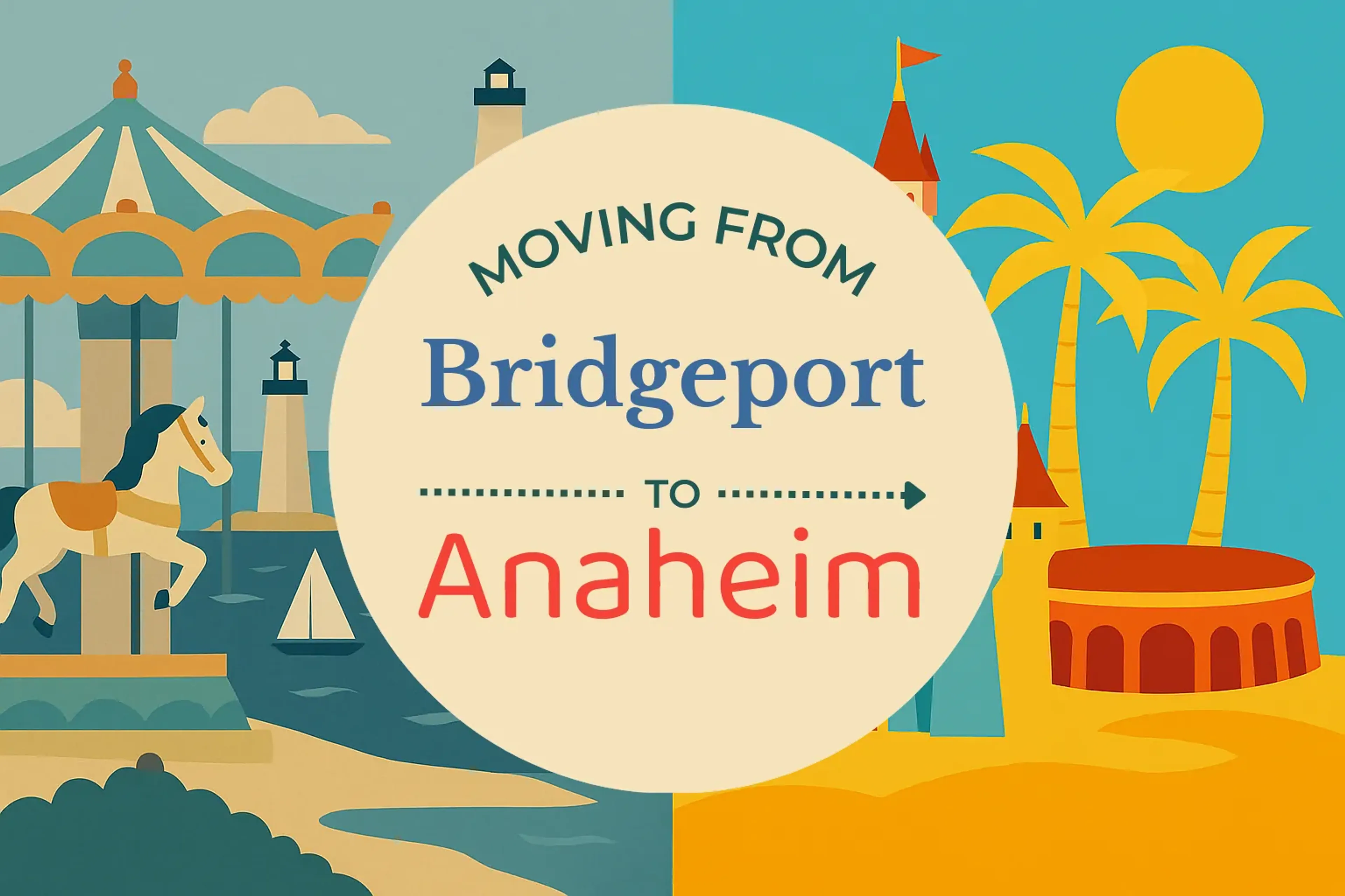 Side-by-side comparison of Bridgeport to Anaheim moving companies