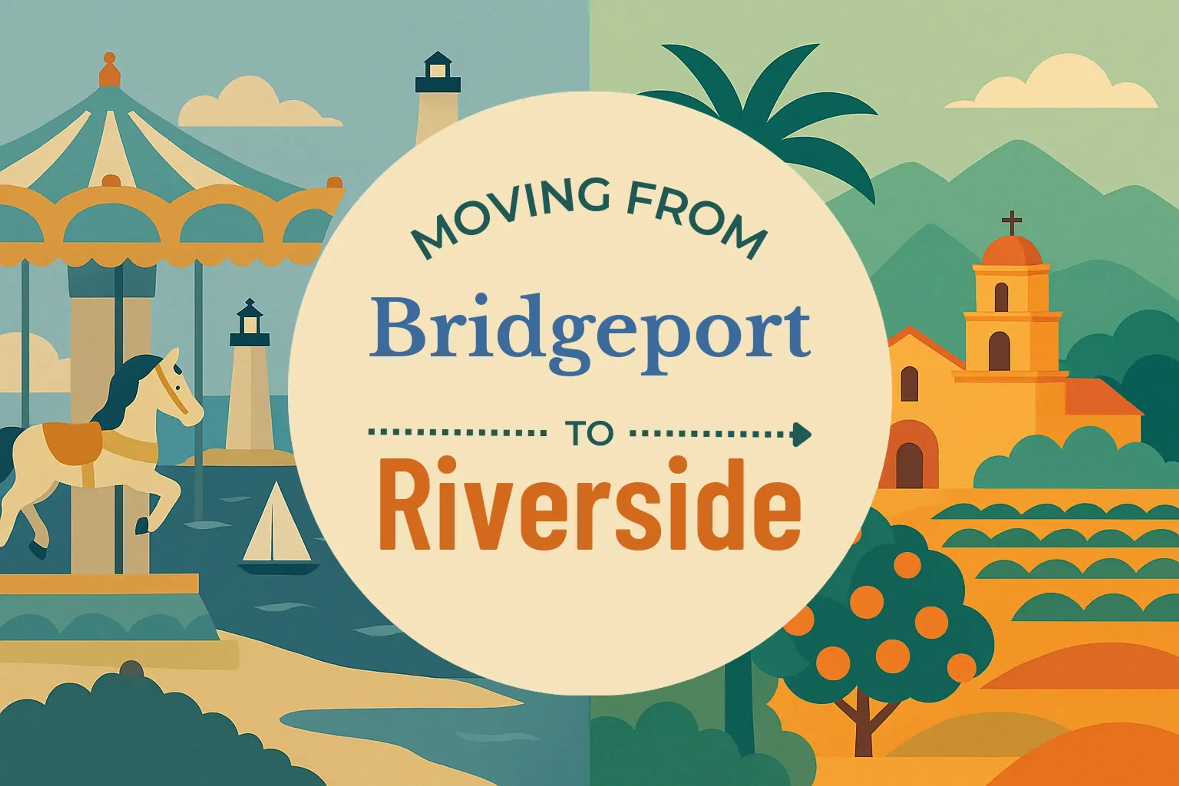 Side-by-side comparison of Bridgeport to Riverside moving companies